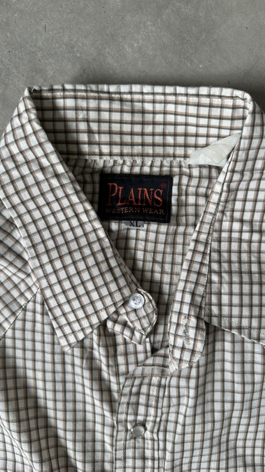 Vintage VINTAGE PLAINS WESTERN WEAR CHECKERED PEARL SNAP SHIRT Size US XL / EU 56 / 4 - 6 Thumbnail