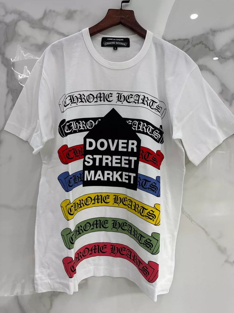 Comme des Garcons Comme Des Garcons Rainbow Print Crew Neck Short Sleeve Whi Size L / US 10 / IT 46 - 1 Thumbnail
