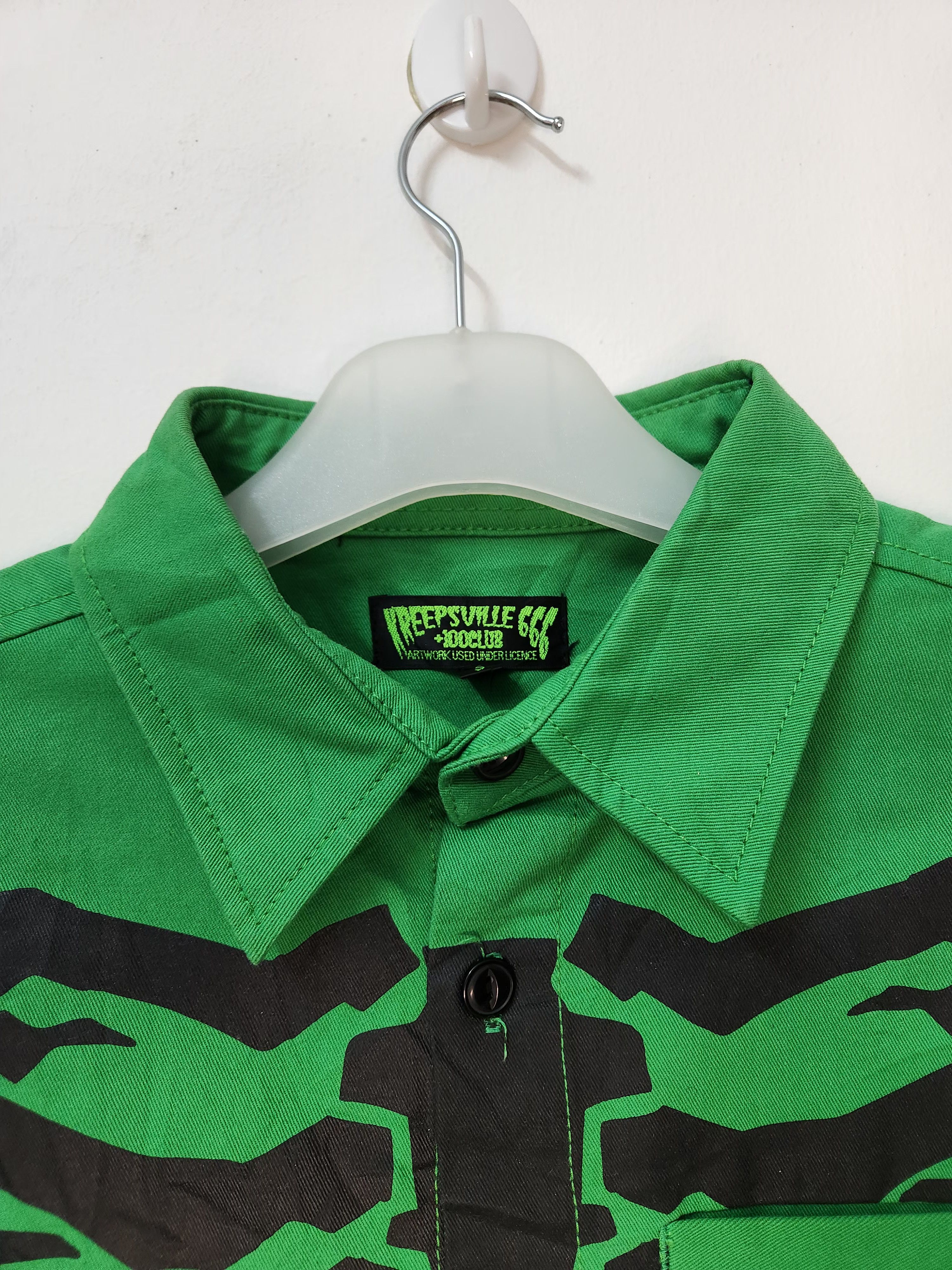 Other Kreepsville666 Rib Bone Printed Button Up Shirt Size US S / EU 44-46 / 1 - 3 Thumbnail