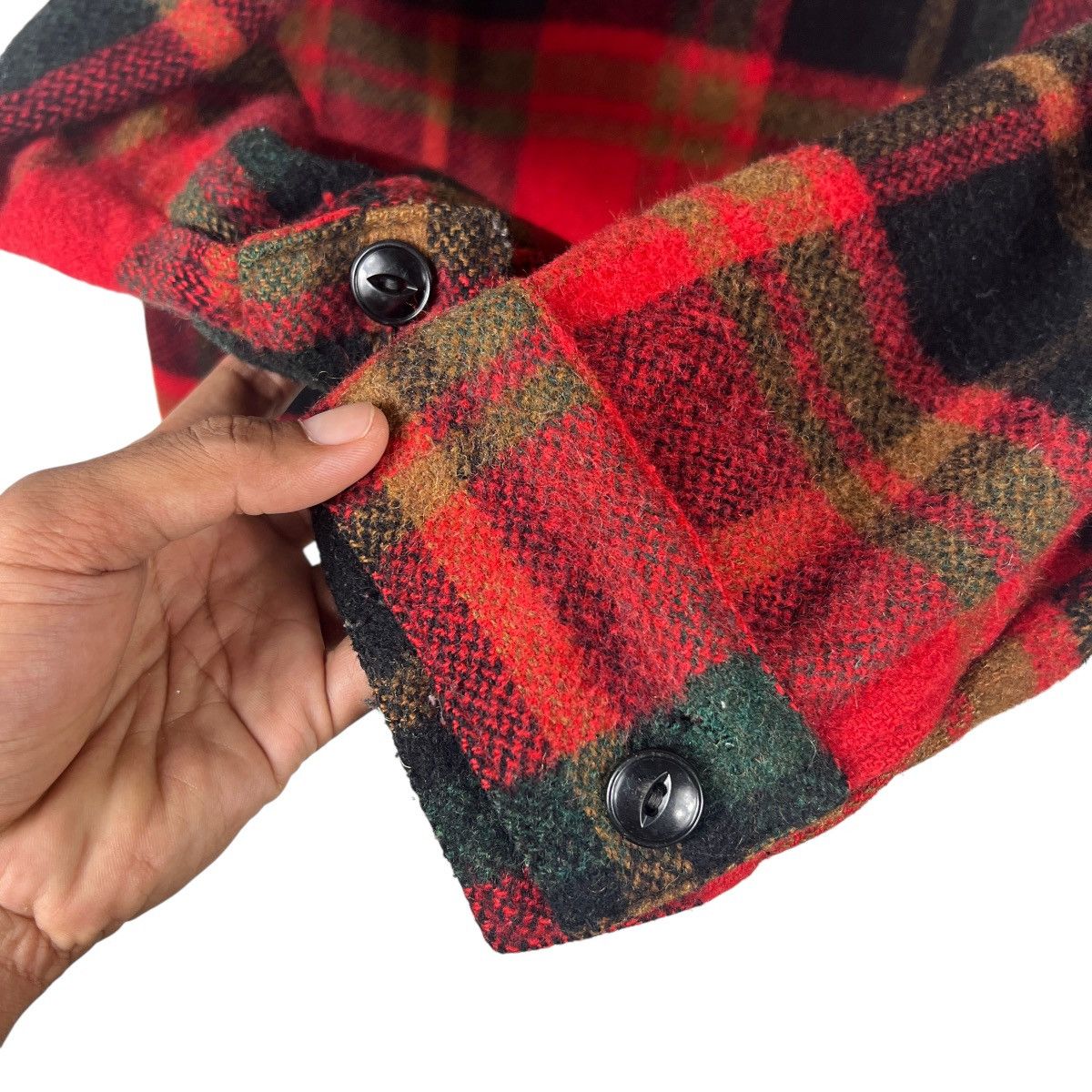 Vintage 50s Vintage wool plaid cpo shirt Jacket Size US M / EU 48-50 / 2 - 9 Thumbnail