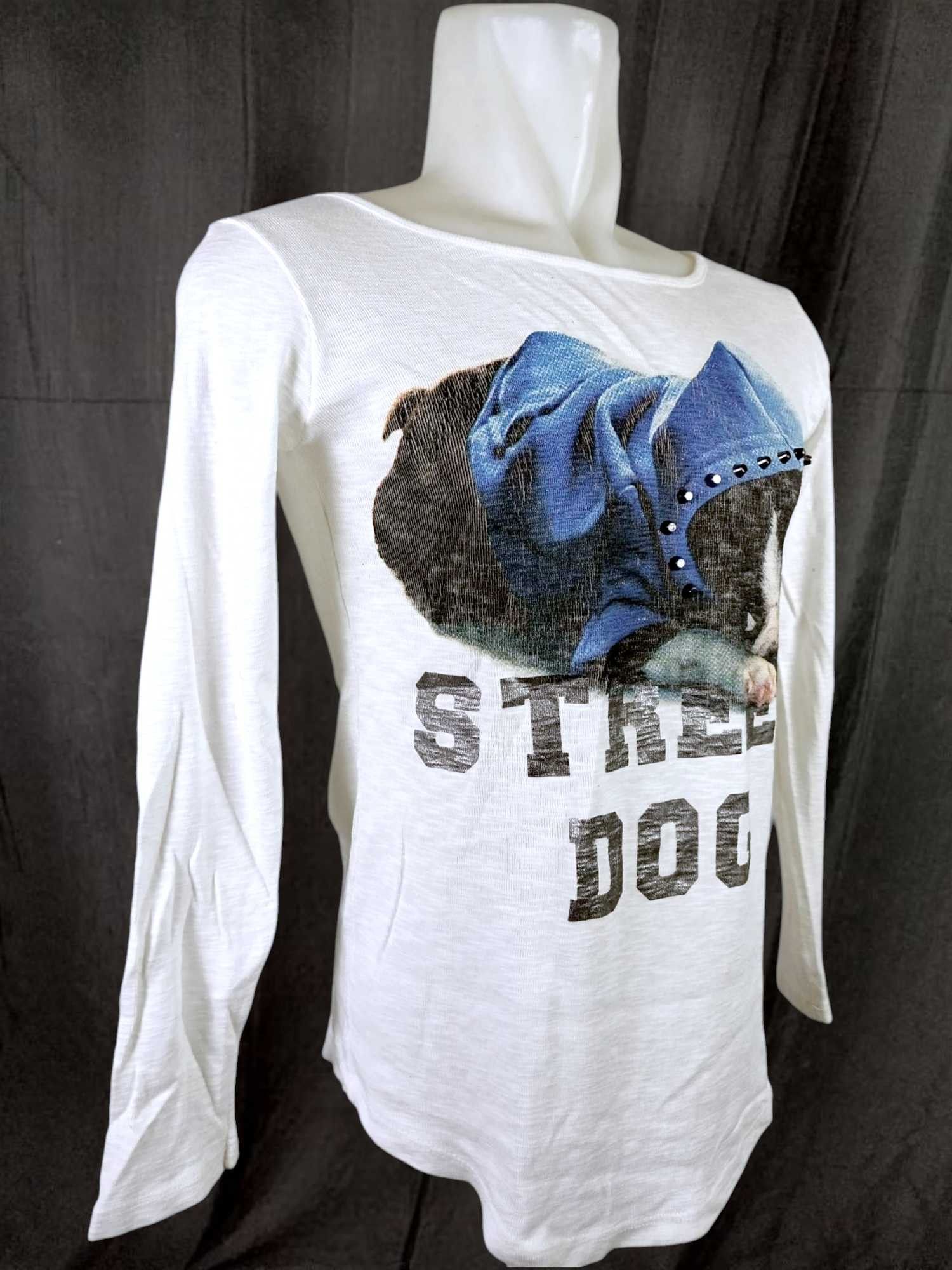 Japanese Brand MORI & STYLE Studed Street Dog Long Sleeve Tshirt Size US M / EU 48-50 / 2 - 4 Thumbnail