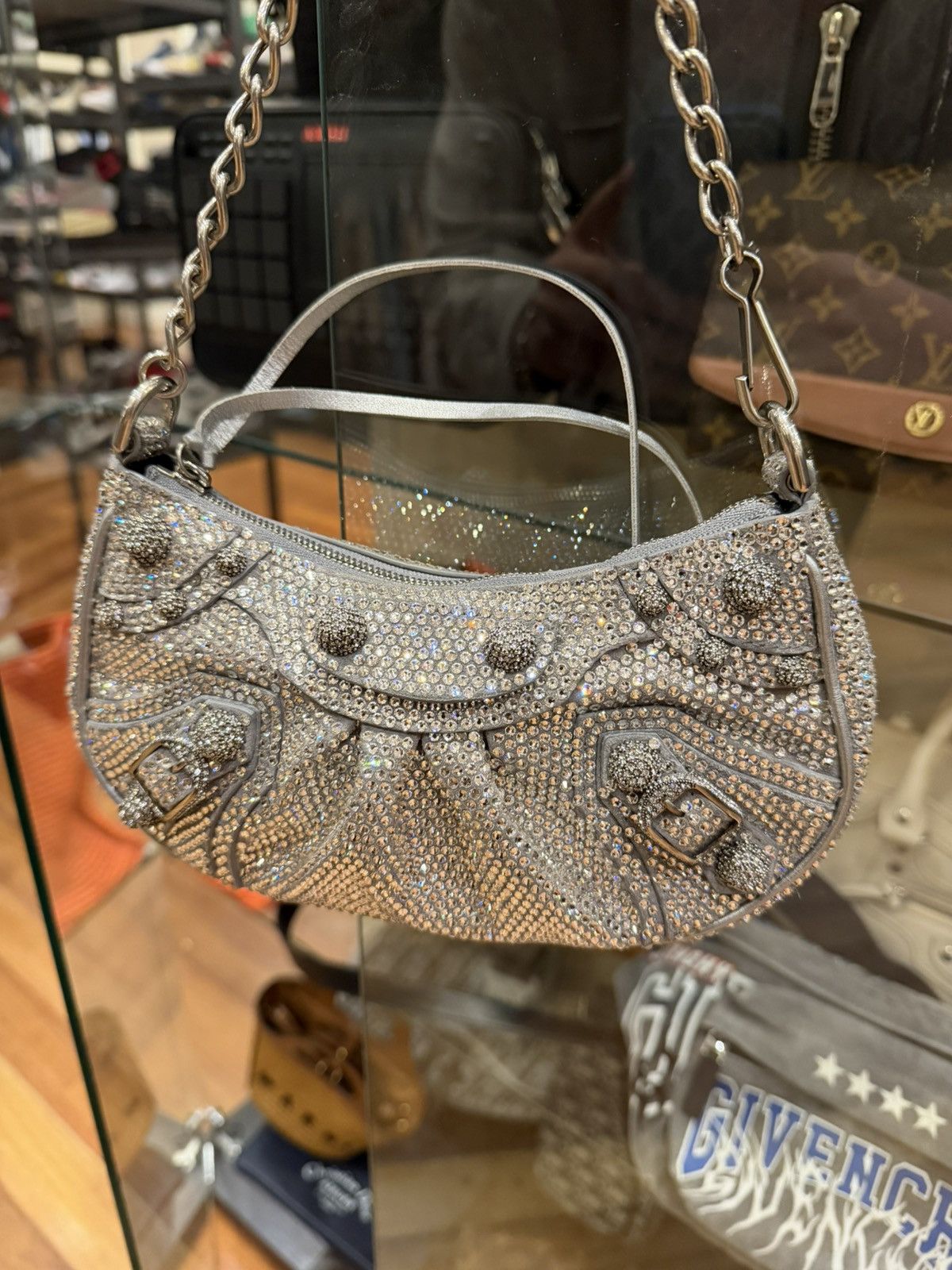Balenciaga Balenciaga le cagole mini bag with chain giant studs Size ONE SIZE - 3 Thumbnail
