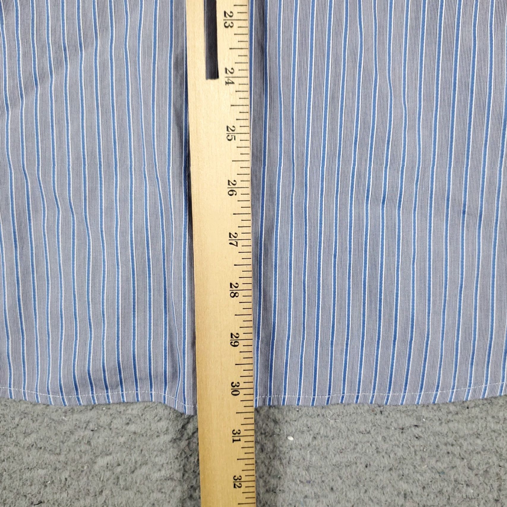 Faconnable Façonnable Shirt Mens XL Blue Striped Button-Up Long Sleeve Collared Cotton Casual Dress Shirt Men XL Blue Striped Modern Preppy Size US XL / EU 56 / 4 - 6 Thumbnail