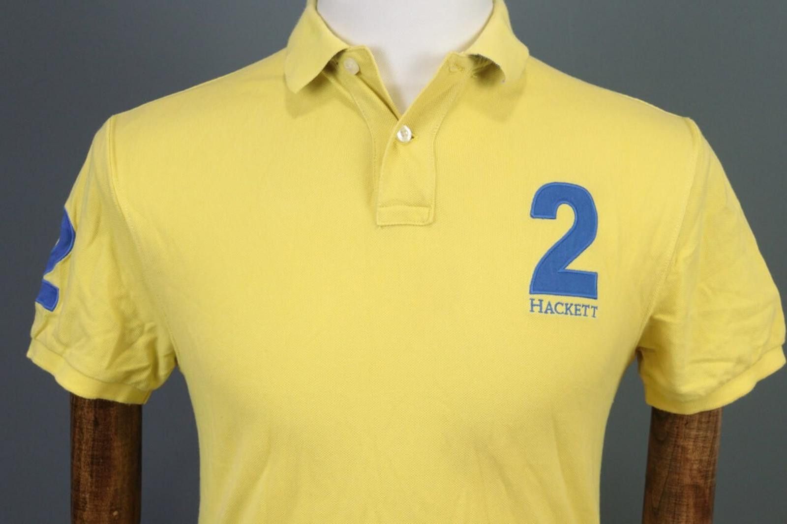 Designer Hackett London Yellow Short Sleeve Polo Shirt Size S Size US S / EU 44-46 / 1 - 2 Thumbnail