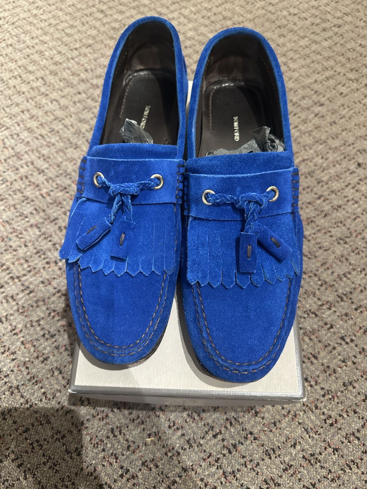 Tom Ford Tom Ford Blue Suede Shoes Size 10.5 Size US 10.5 / EU 43-44 - 3 Thumbnail