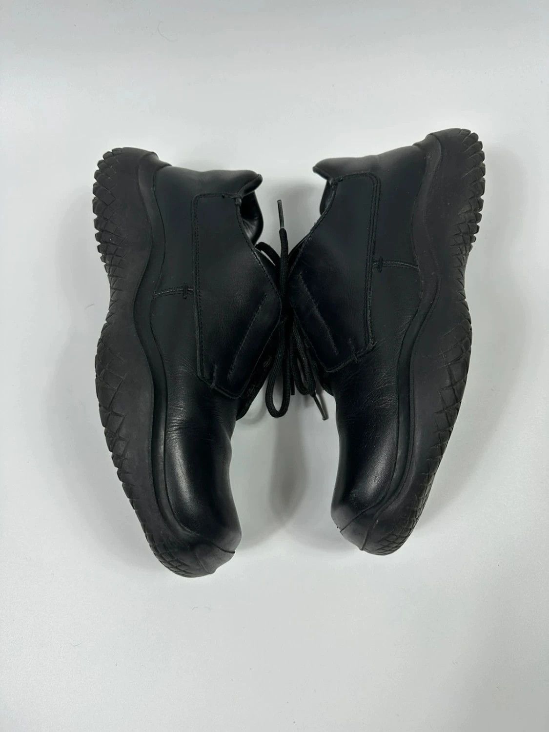 Prada Prada Sport FW1999 Black Leather Vibram Puddle Loafer Size US 10 / EU 43 - 2 Thumbnail