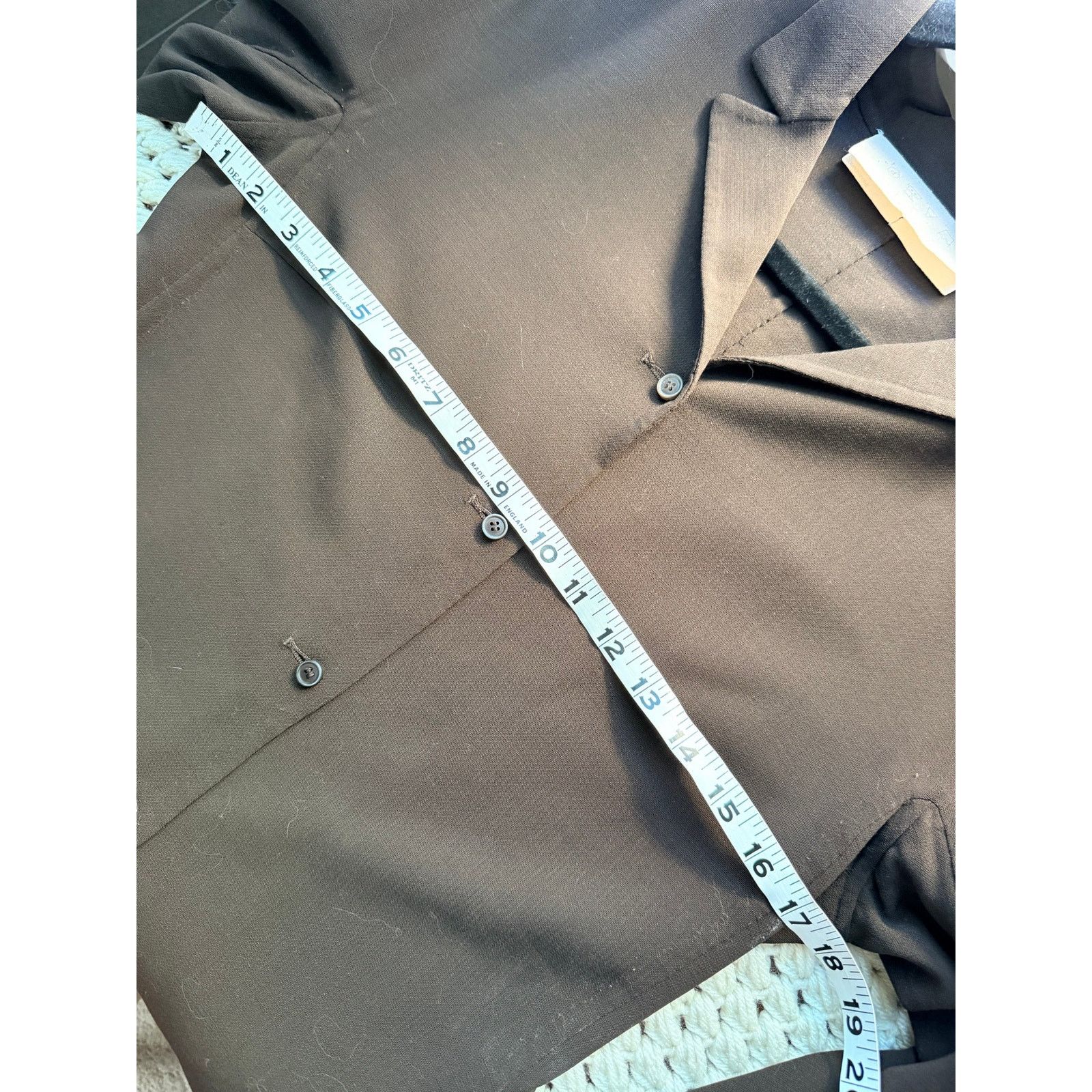 Agnona 0256 Agnona Wool Lycra Blazer IT 42 US 6 Brown Made Italy Size M / US 6-8 / IT 42-44 - 7 Thumbnail
