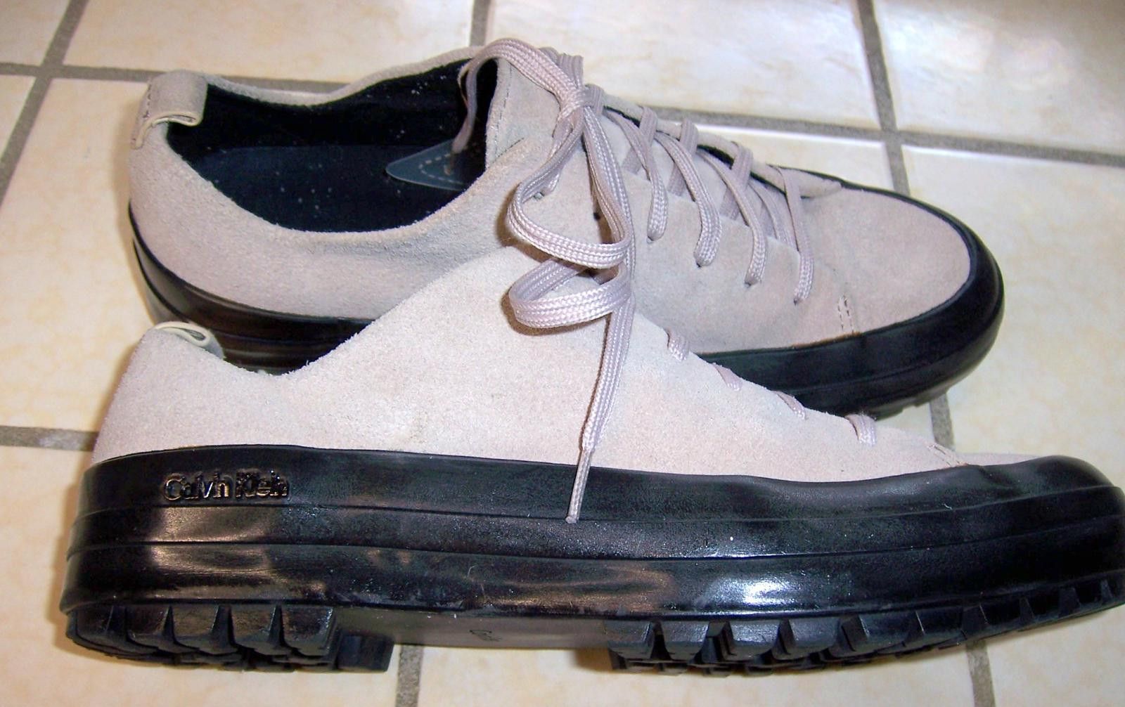 Calvin Klein Calvin Klein Sylvana Tan/Black Suede Platform Sneakers - W6 Size US 6 / IT 36 - 7 Thumbnail