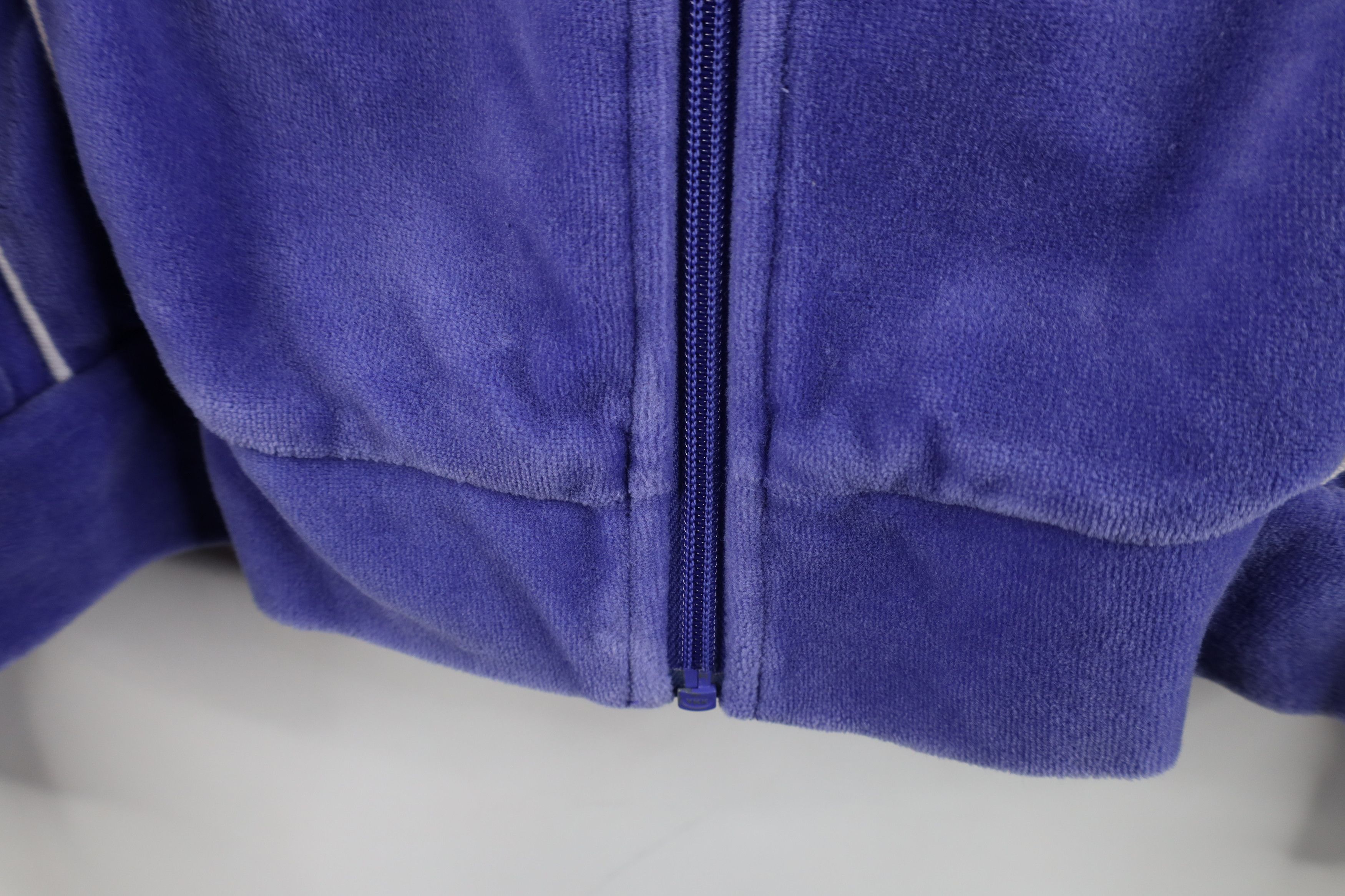 Vintage Vintage 90s Streetwear Velour Cafe Racer Bomber Jacket Size L / US 10 / IT 46 - 4 Thumbnail