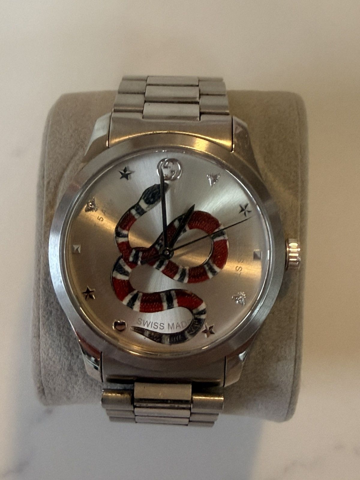 Gucci Steel Gucci Snake Watch Size ONE SIZE - 1 Thumbnail