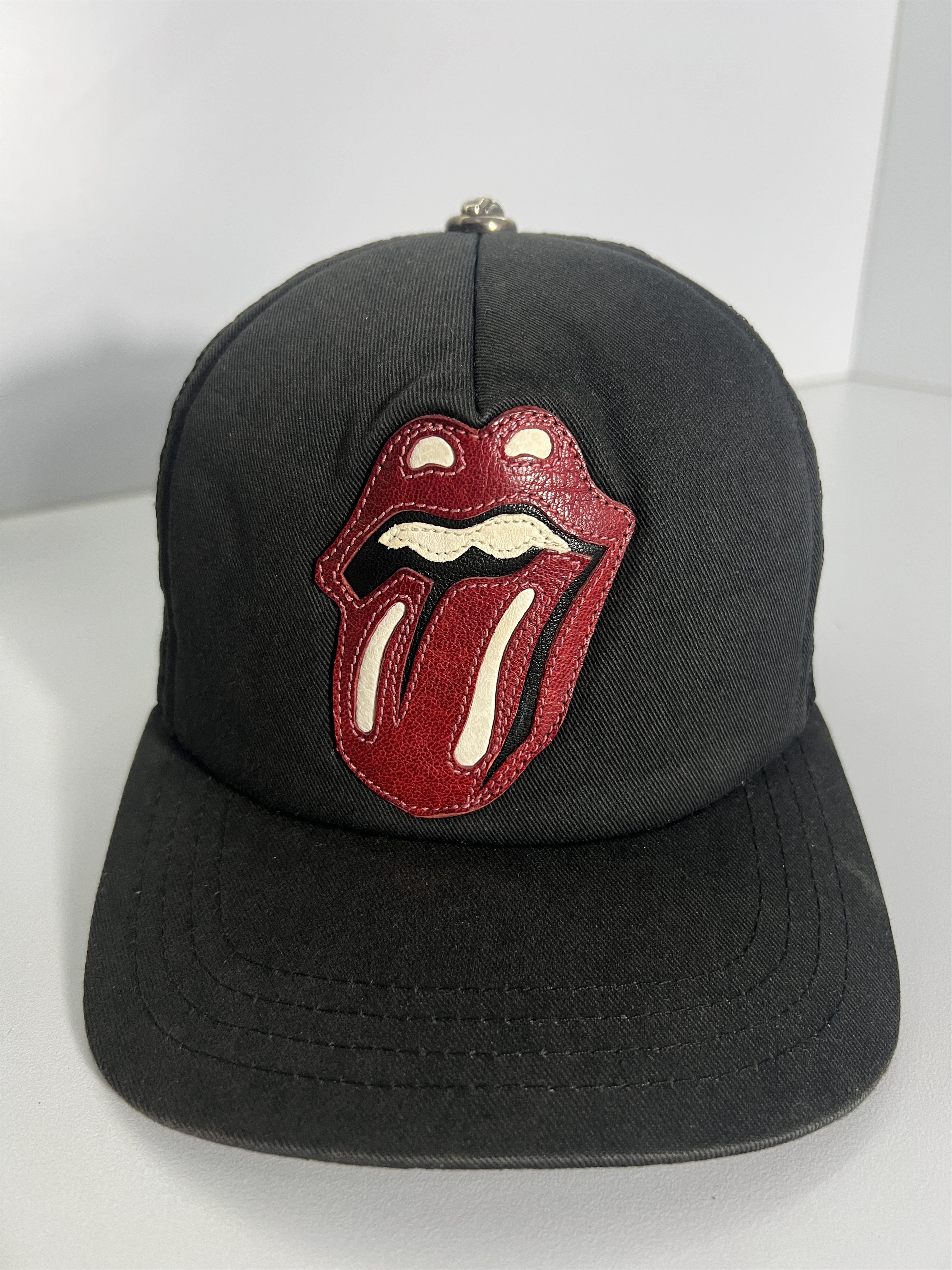 Chrome Hearts × The Rolling Stones Chrome Hearts x Rolling Stones Leather Patch Trucker Hat Size ONE SIZE - 2 Thumbnail