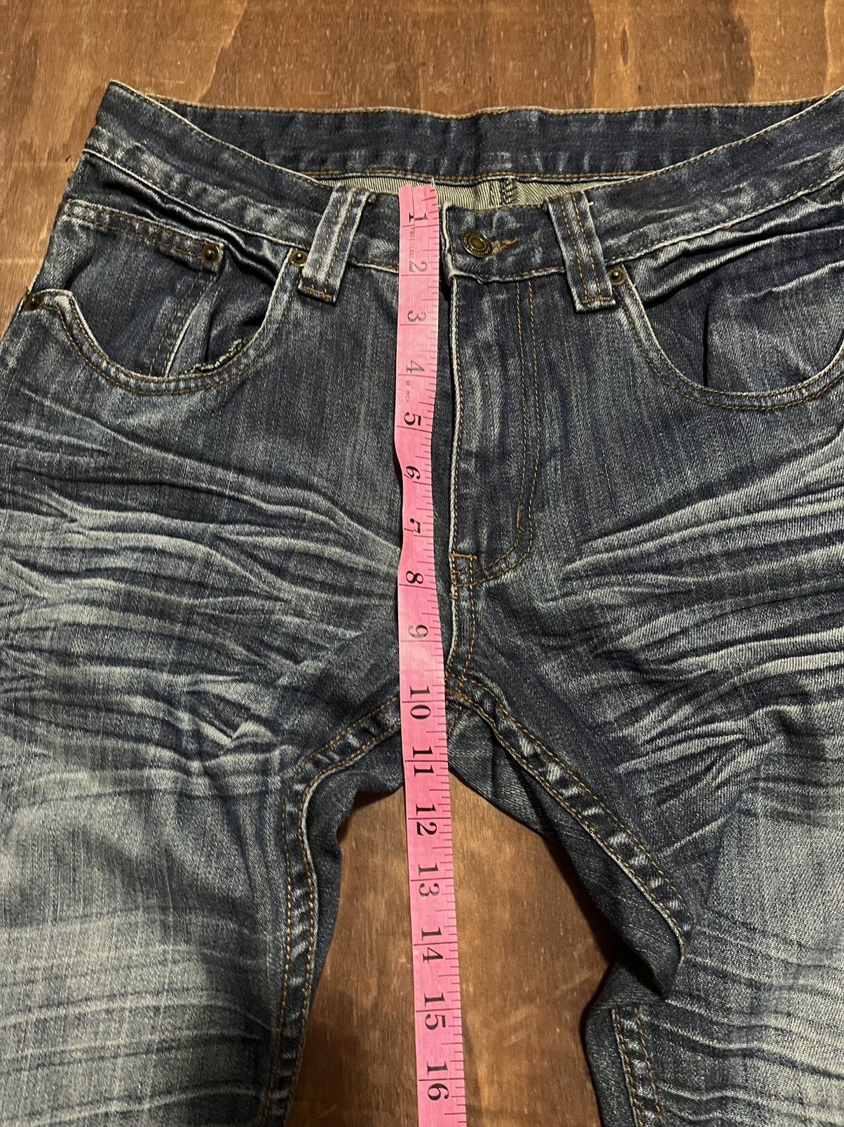 Japanese Brand Y2k japanese brand distressed clawmark jeans Size US 31 - 6 Thumbnail
