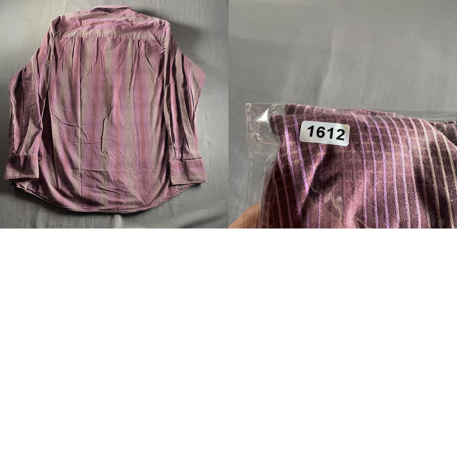 Vintage J. Garcia Shirt Mens XLT Purple Stripe Long Sleeve Button Front Cotton Casual Size US XL / EU 56 / 4 - 8 Thumbnail