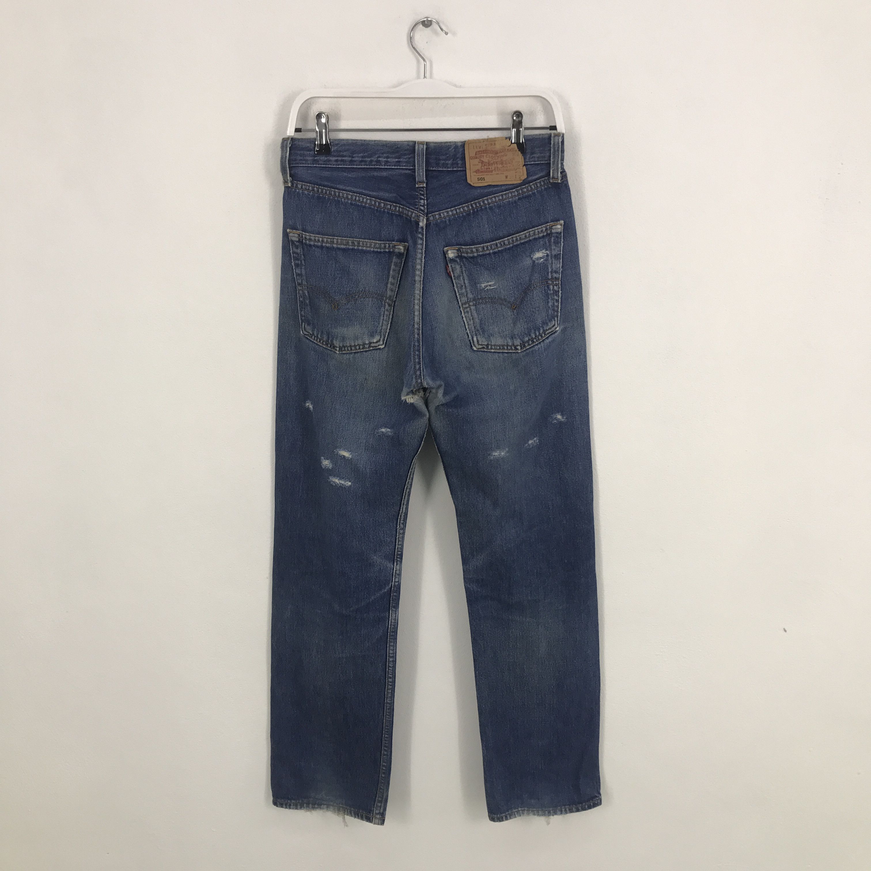 Levi's Rare Levis 501 Distressed Style Denim Jeans Size US 31 - 4 Thumbnail