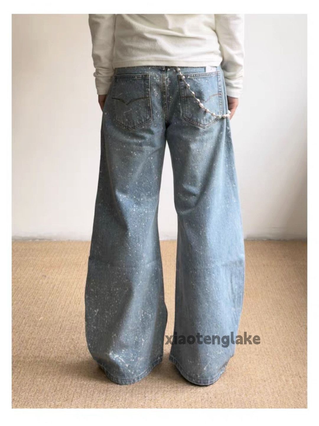 Jean Ltx Vintage Stain paint punk grunge hiphop jeans Size US 30 / EU 46 - 7 Thumbnail