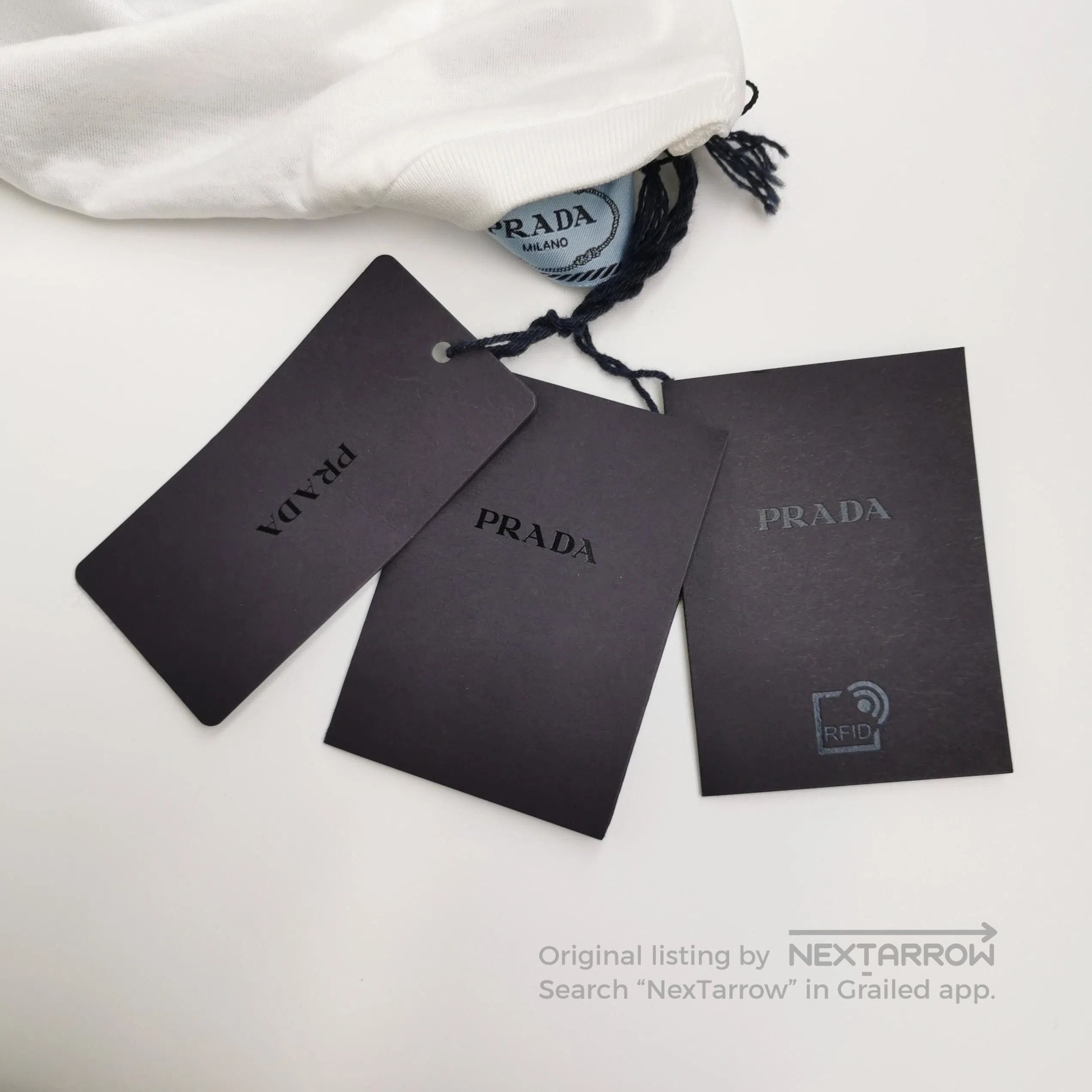 Prada Prada Cotton Silk Logo Short Sleeve T-Shirt . Size US XS / EU 42 / 0 - 4 Thumbnail