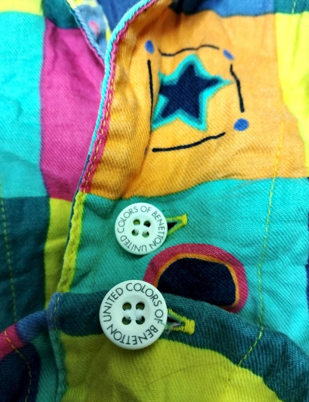United Colors Of Benetton United Colour Of Benetton multicolour button up Shirt Size US XL / EU 56 / 4 - 4 Thumbnail