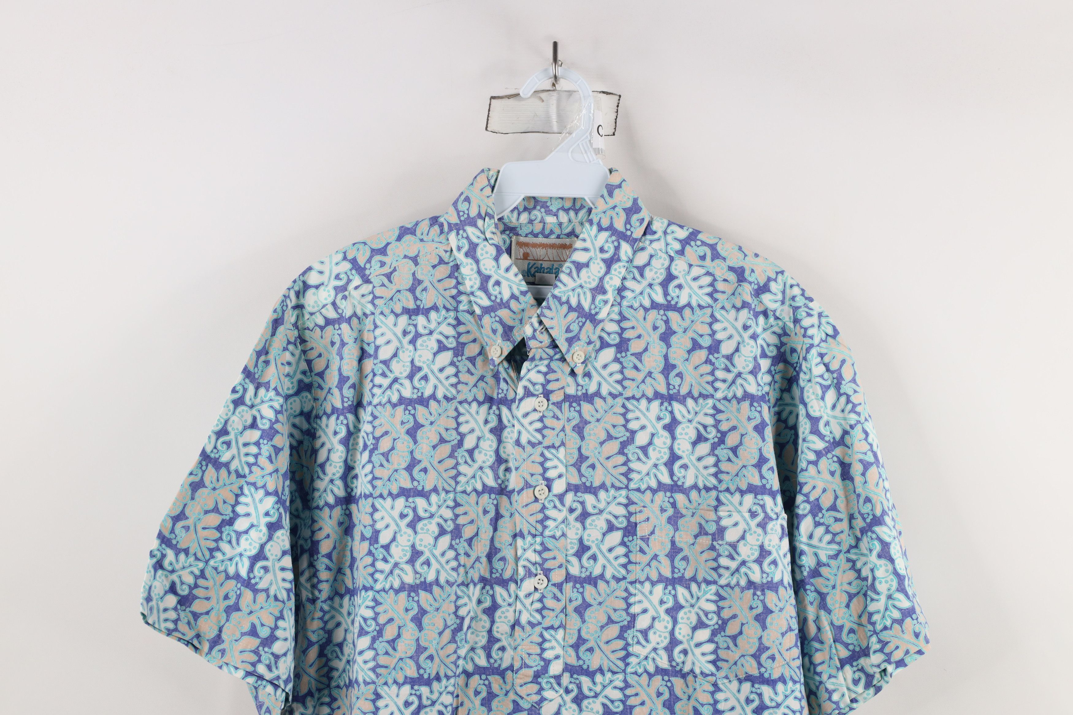 Vintage Vintage 90s Streetwear Floral Hawaiian Button Down Polo USA Size US M / EU 48-50 / 2 - 2 Thumbnail