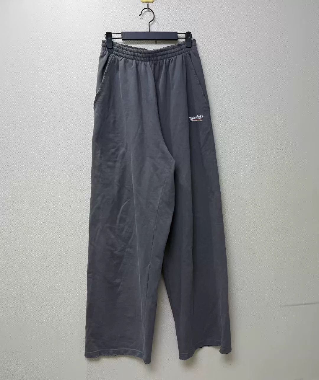 Balenciaga Black Gray Crackle Coke Pants