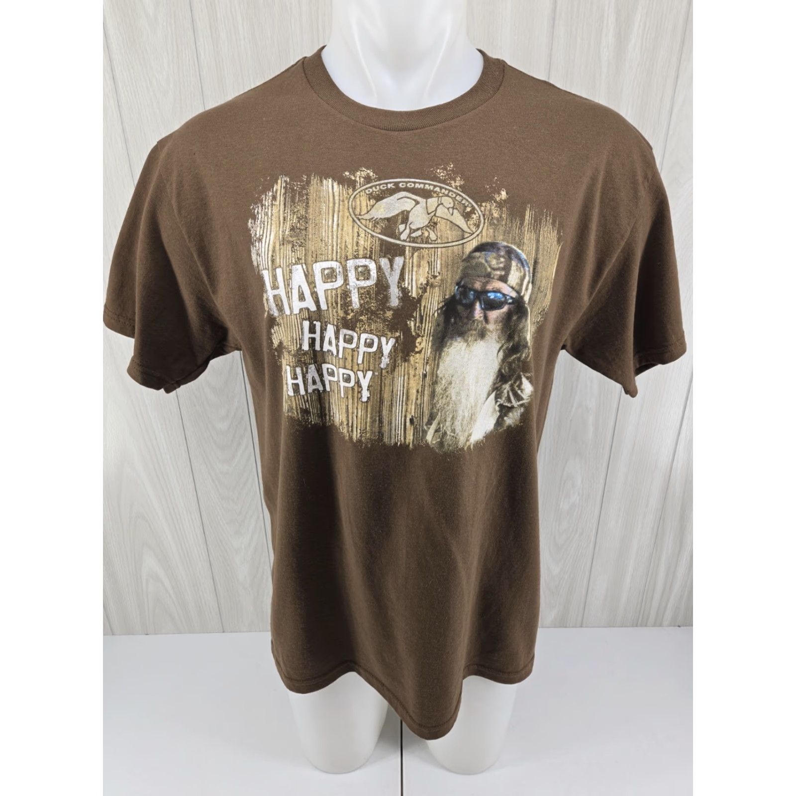 Vintage VTG Duck Commander T-Shirt Phil Robertson Brown Graphic Tee Men's Size Large Size US L / EU 52-54 / 3 - 2 Thumbnail