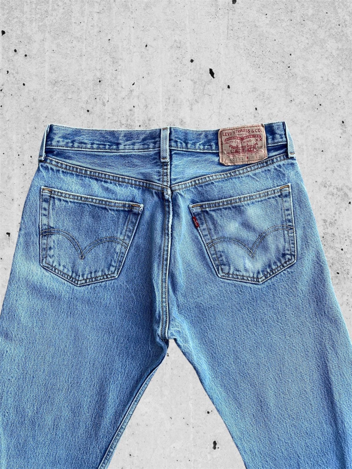 Jean × Levi's 🔥 Levi's 501 XX Blue Distressed Denim W32 🔥 Size US 32 / EU 48 - 9 Thumbnail