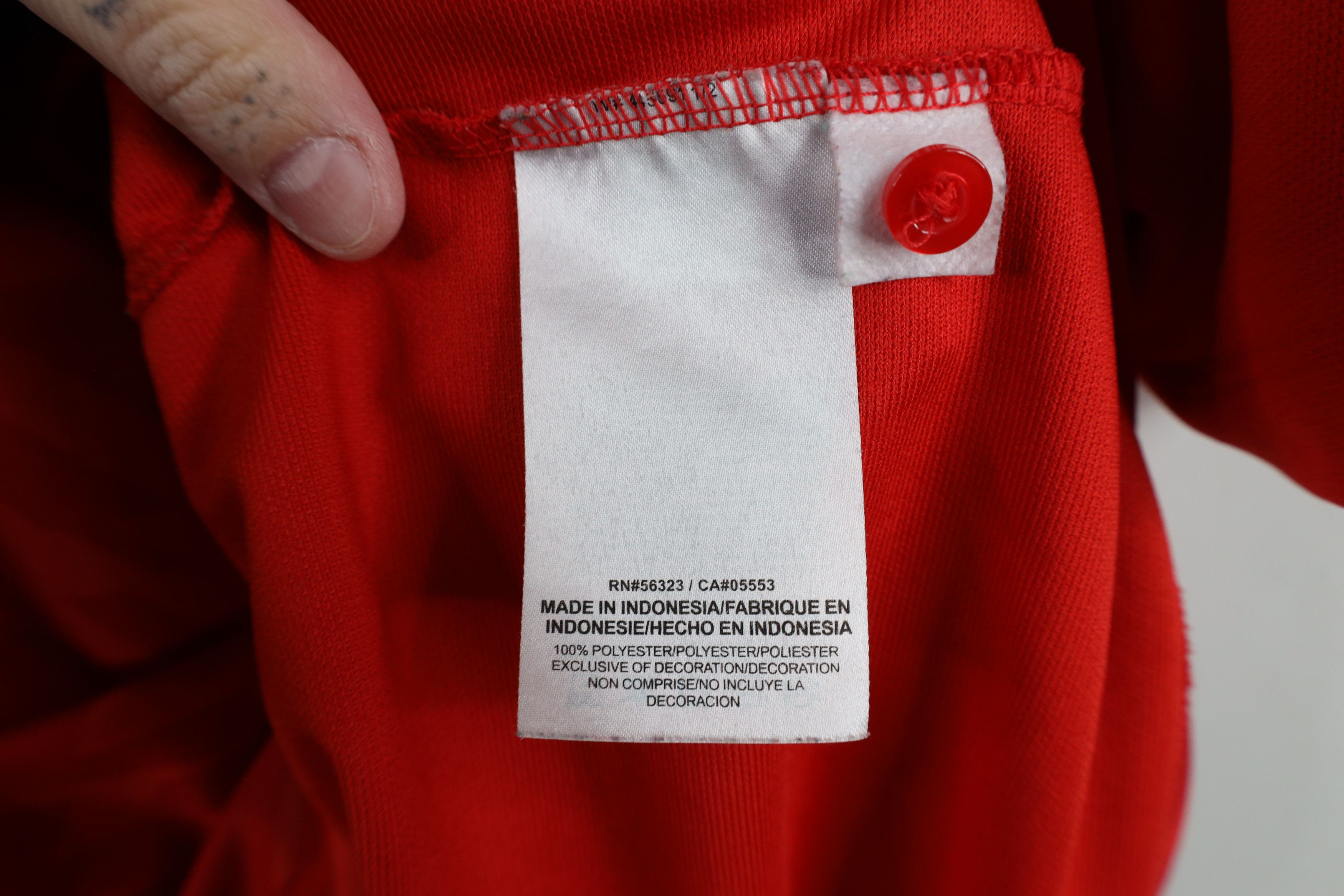 Nike × Vintage Nike Ohio State University Football Geometric Polo Shirt Red Size US XL / EU 56 / 4 - 9 Thumbnail