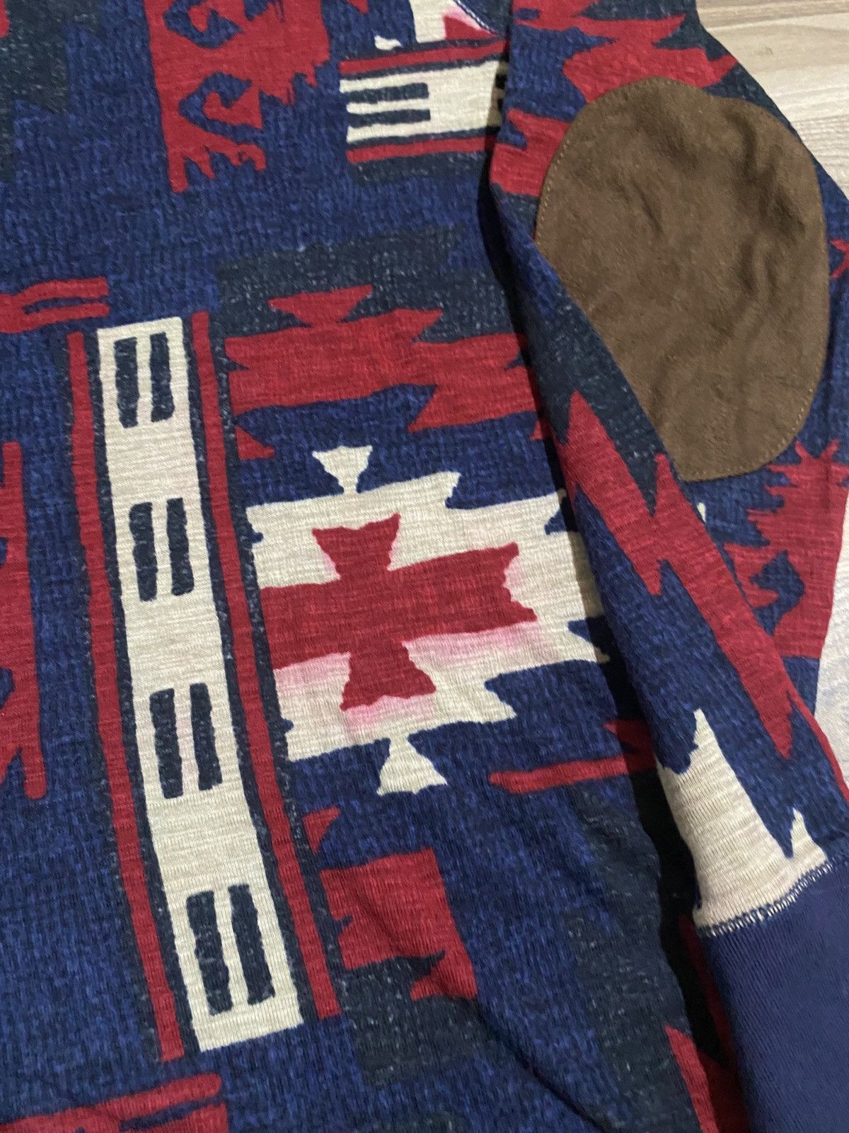 Designer × Polo Ralph Lauren × Vintage POLO RALPH LAUREN AZTEC LONG SLEEVE TEE Size ONE SIZE - 4 Thumbnail