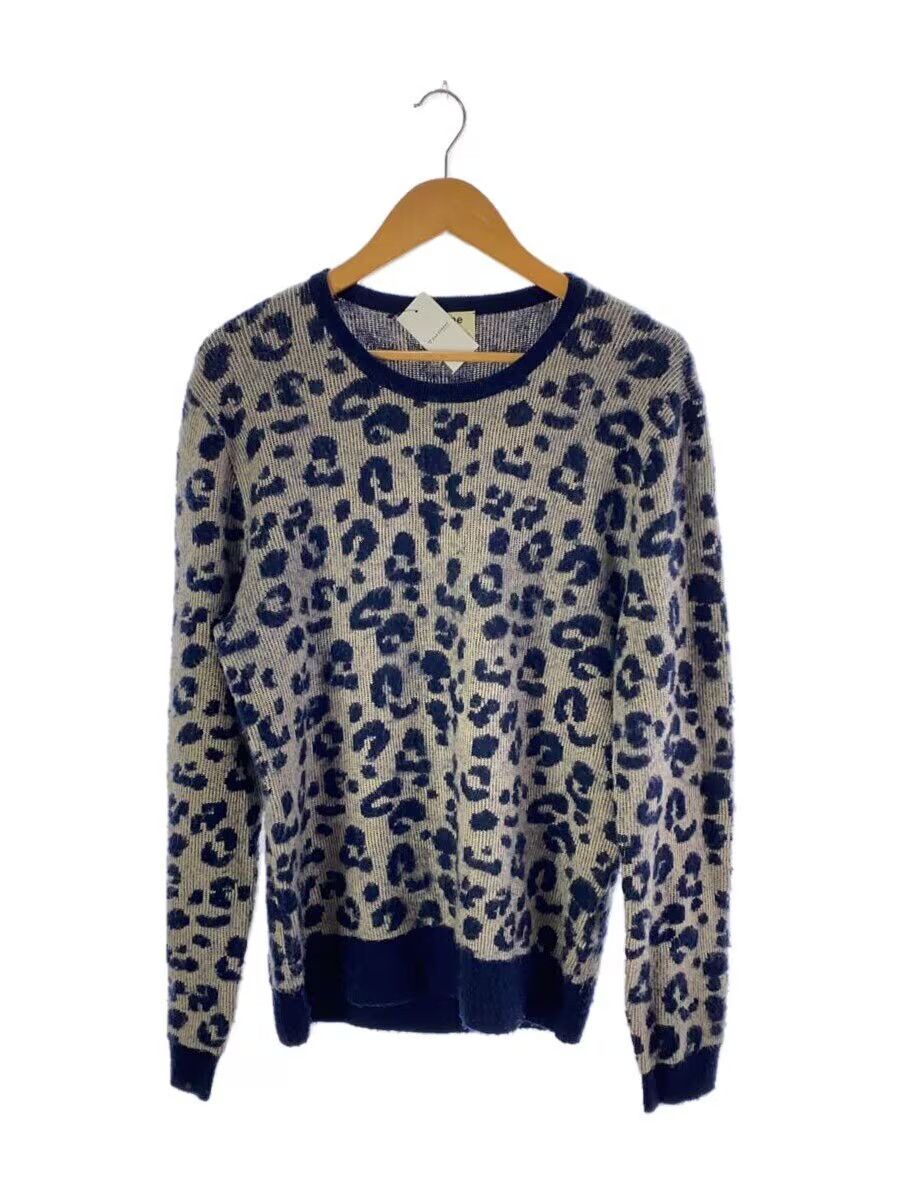 Leopard Print Wool Knit Sweater