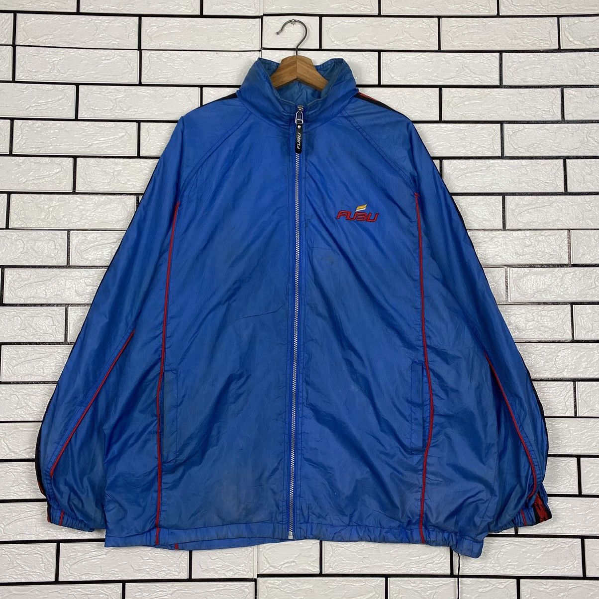 Fubu 📌Vintage Light Zipper Jacket Fubu Big Logo Embroidery Size US L / EU 52-54 / 3 - 2 Thumbnail