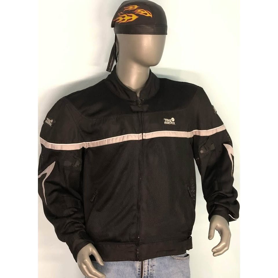 Tour Master Riding Jacket XL Men Mesh Fabric- With Armor TOUR MASTER Size US XL / EU 56 / 4 - 3 Thumbnail