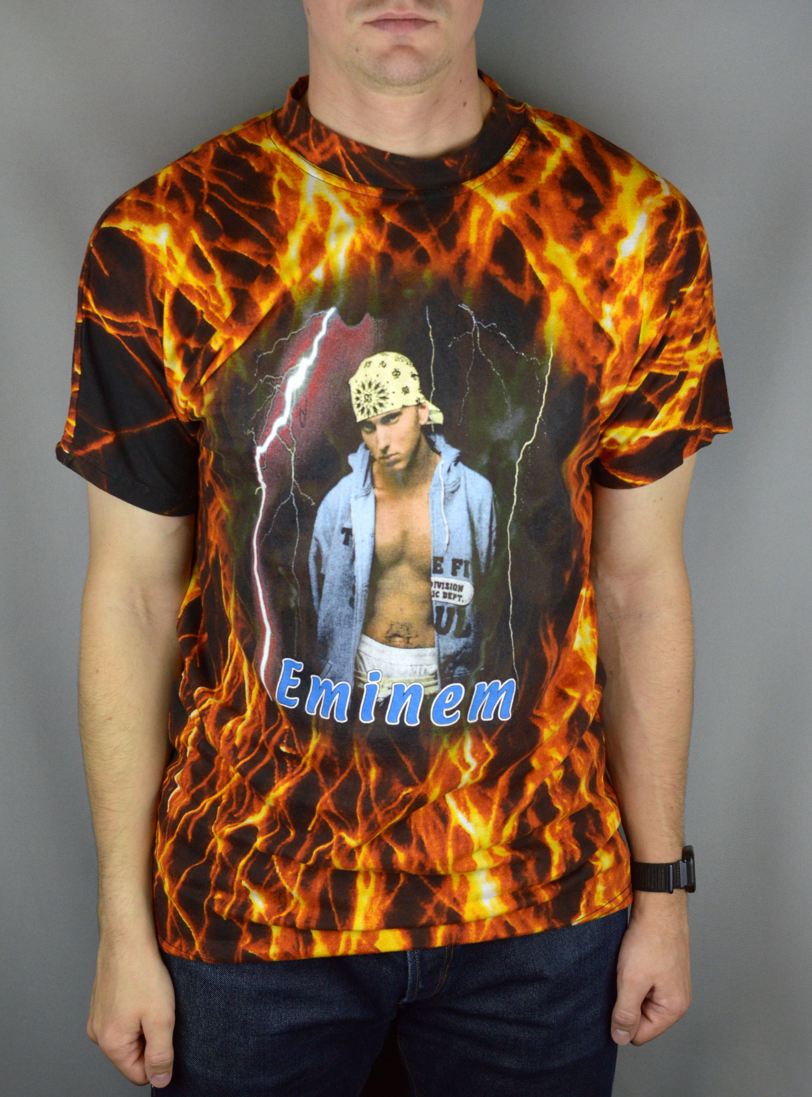 Vintage Vintage Eminem 00s t shirt Size US L / EU 52-54 / 3 - 1 Thumbnail