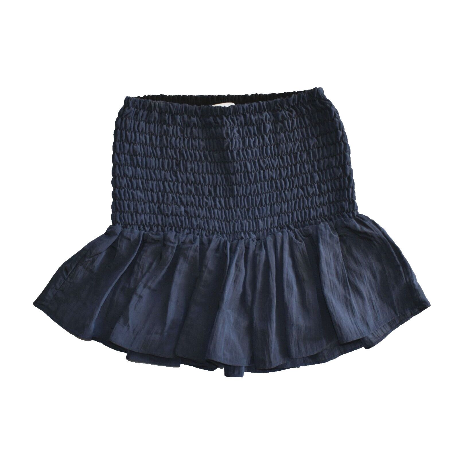 MISA Los Angeles NEW MISA LOS ANGELES Midnight Azar Smocked Mini Skirt Size S Size 24" / US 00 / IT 34 - 1 Thumbnail