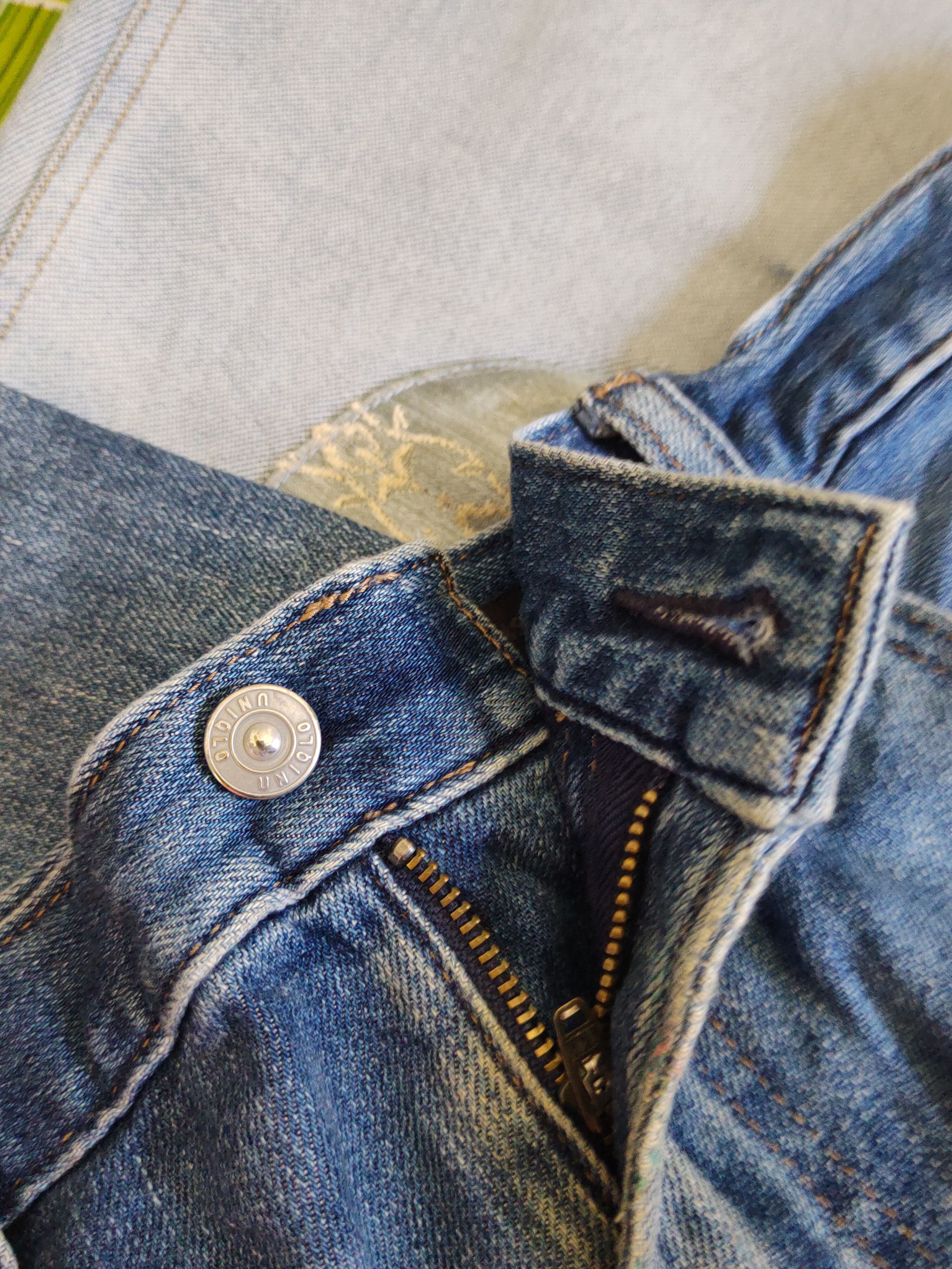 Japanese Brand Uniqlo Blue Distressed Ripped Jeans #S1638 Size US 34 / EU 50 - 12 Thumbnail