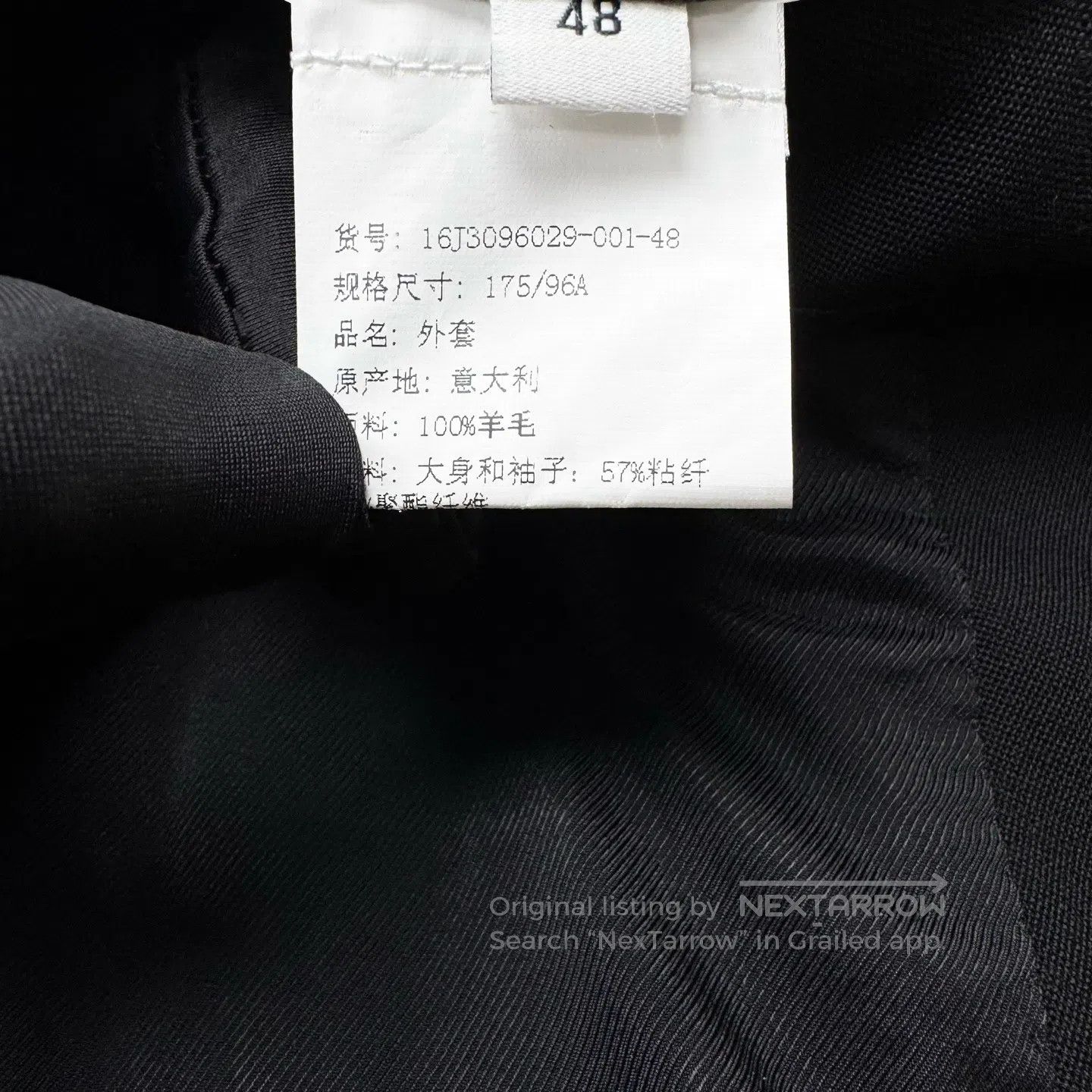 Givenchy Givenchy Notched Lapel Single Breasted Wool Blazer with Ch Size US M / EU 48-50 / 2 - 6 Thumbnail