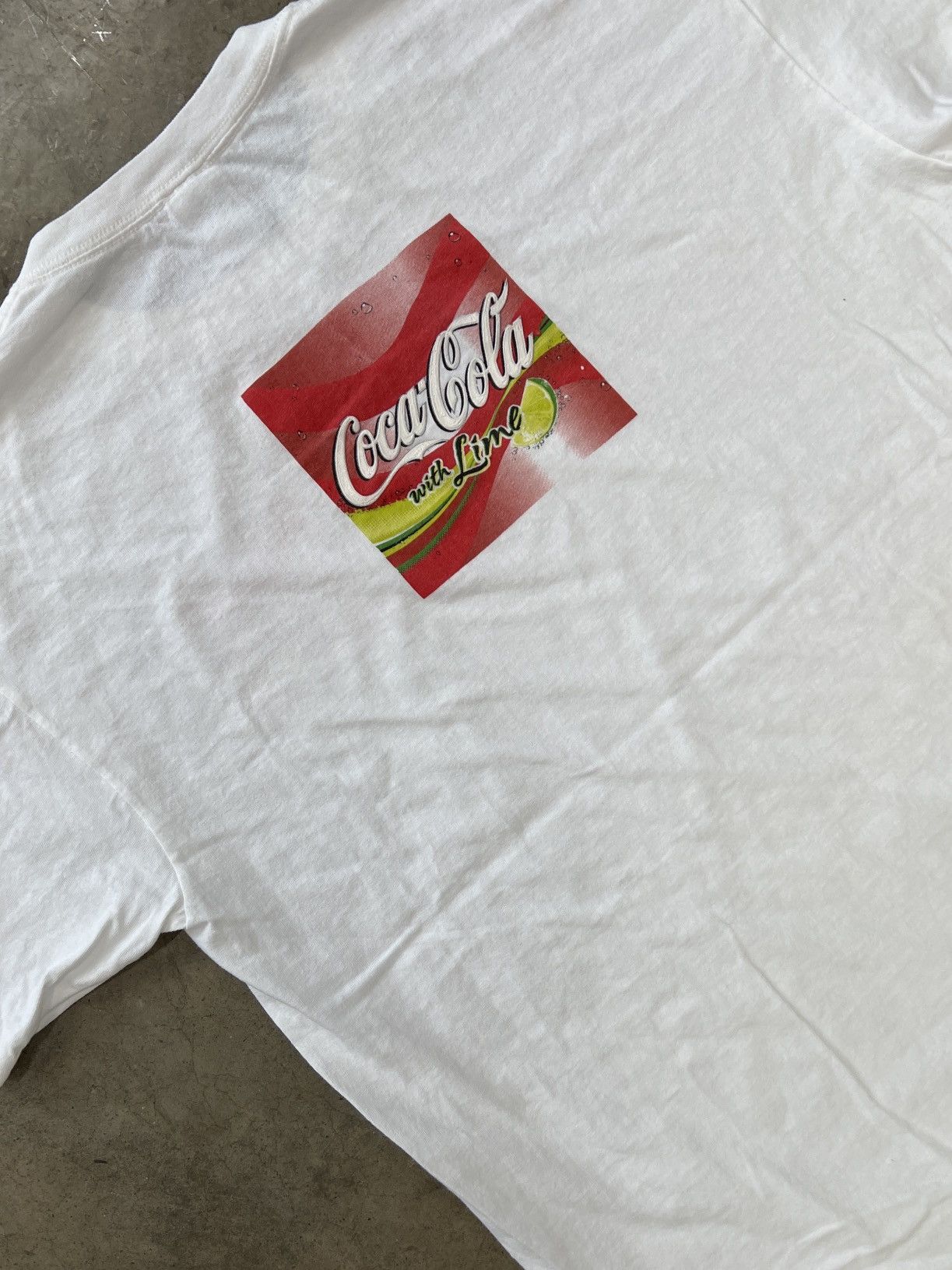 Coca Cola × Vintage Vintage Coca-Cola with Lime Promotional Tee XL Size US XL / EU 56 / 4 - 1 Thumbnail