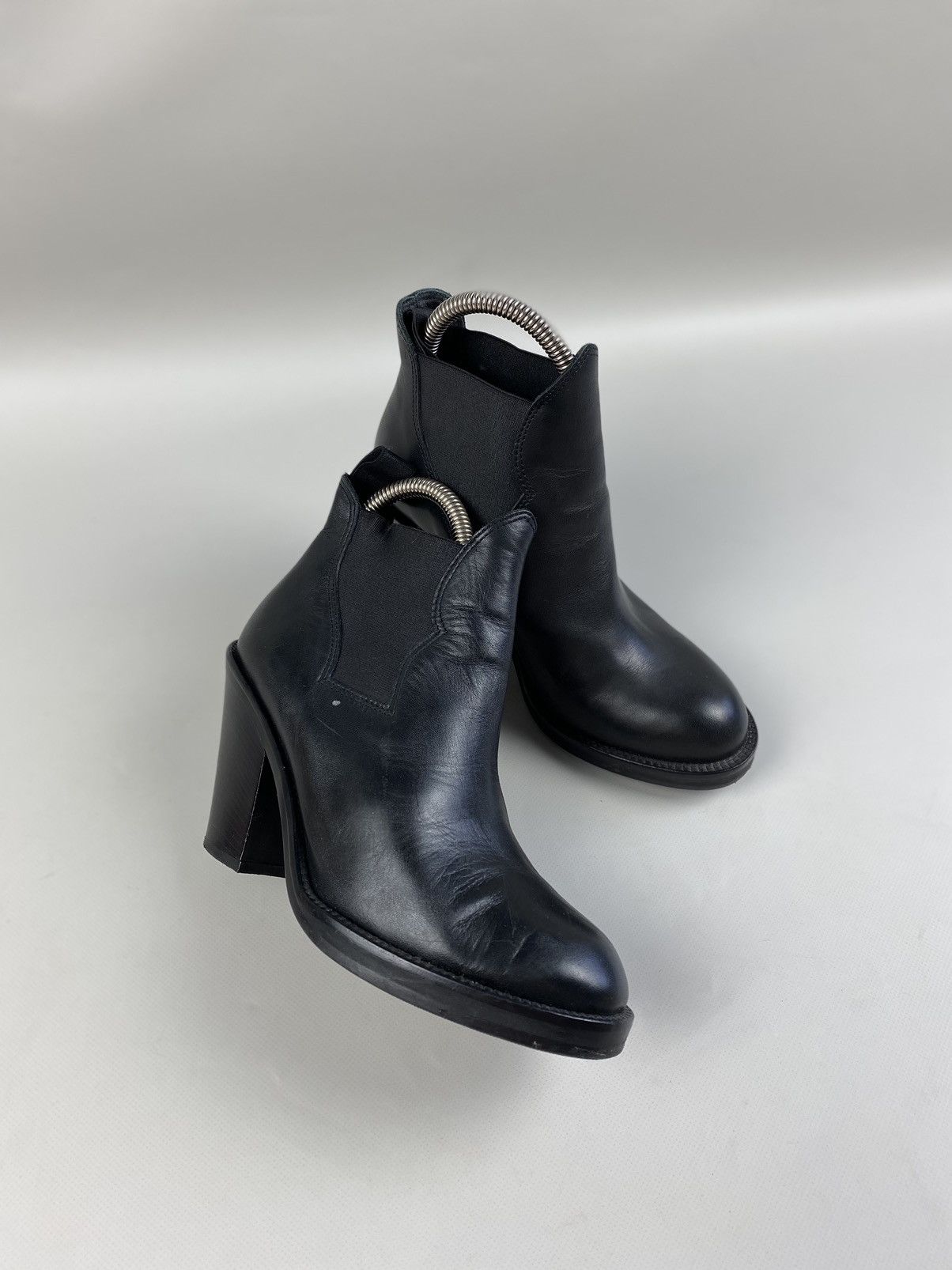 Acne Studios Acne ladies leather heeled boots size 37 Size US 7 / IT 37 - 4 Thumbnail