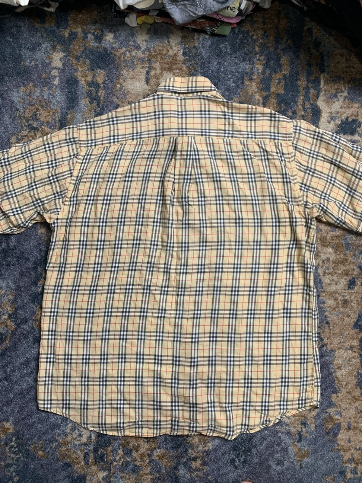 Burberry Vintage Burberrys Nova Check Short Sleeve Shirt Size US XL / EU 56 / 4 - 5 Thumbnail