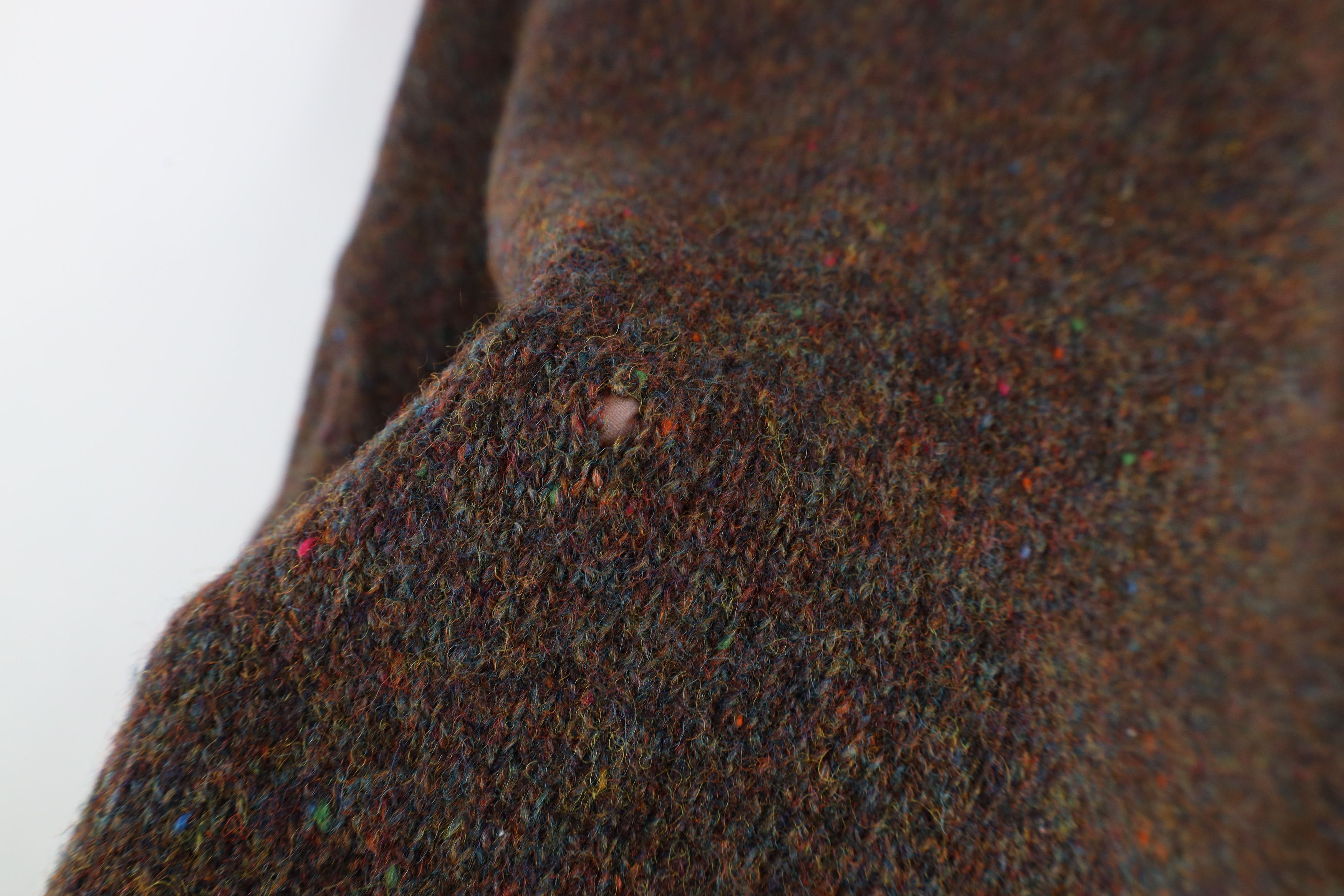 Vintage Vintage 90s Streetwear Knit Rainbow Fleck Turtleneck Sweater Size XL / US 12-14 / IT 48-50 - 11 Thumbnail