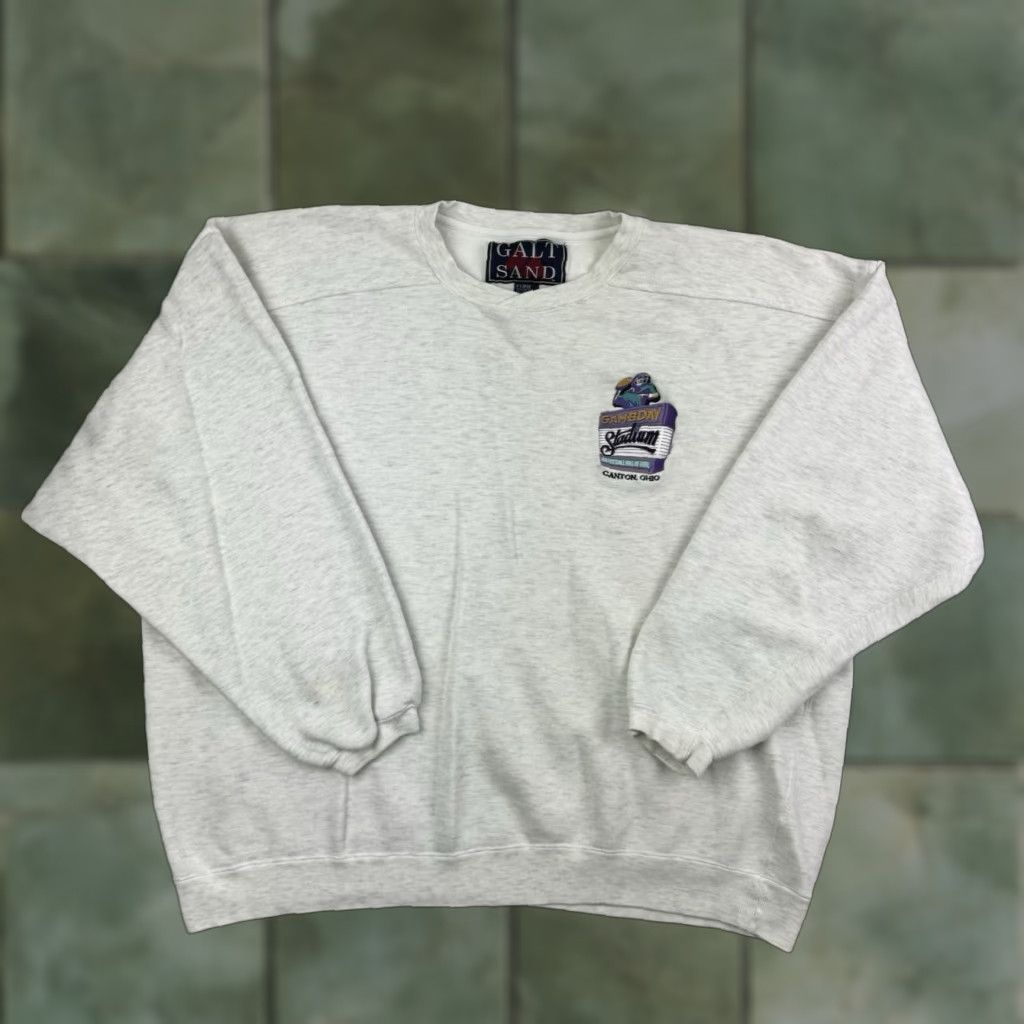 Vintage VINTAGE Galt Sand Pro Football Hall Of Fame Sweatshirt Adult XL Gray 90s Game Day Mens Size US XL / EU 56 / 4 - 1 Thumbnail