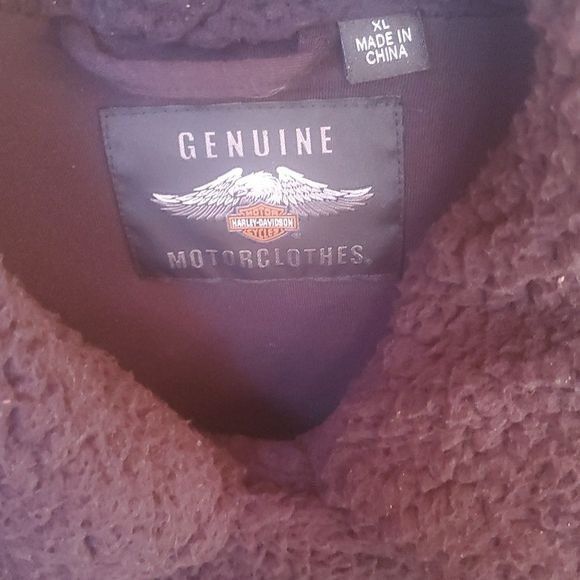 Harley Davidson Harley-Davidson Fleece Button Down Sz. XL Bomber Jacket Size XL / US 12-14 / IT 48-50 - 4 Thumbnail