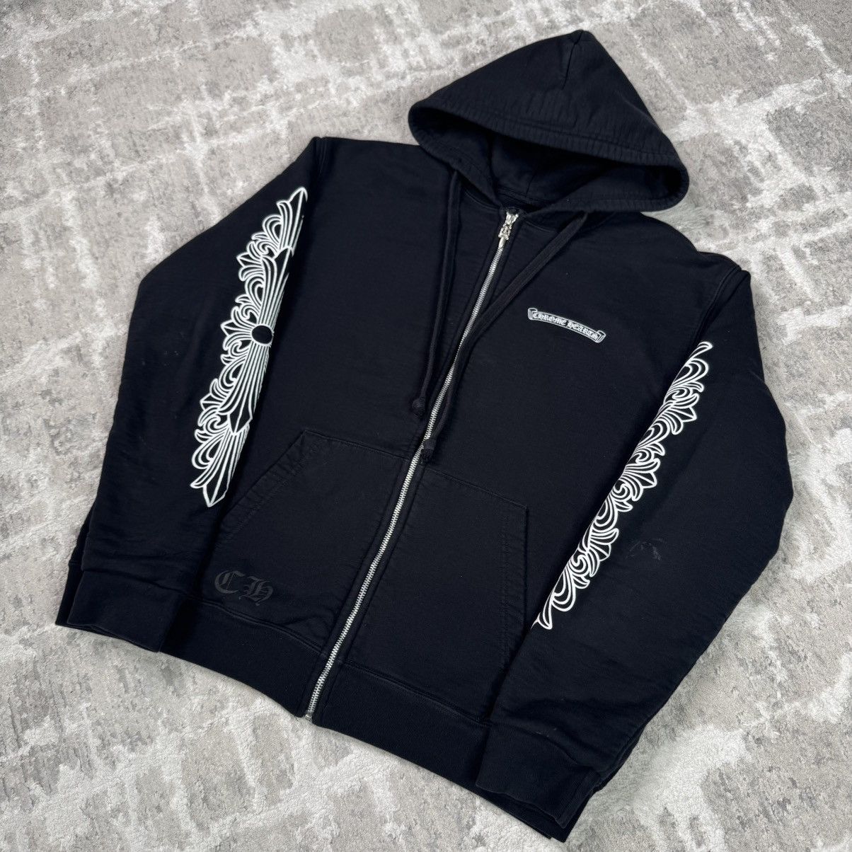 Chrome Hearts Aspen exclusive floral thermal zip up hoodie Size US L / EU 52-54 / 3 - 8 Thumbnail