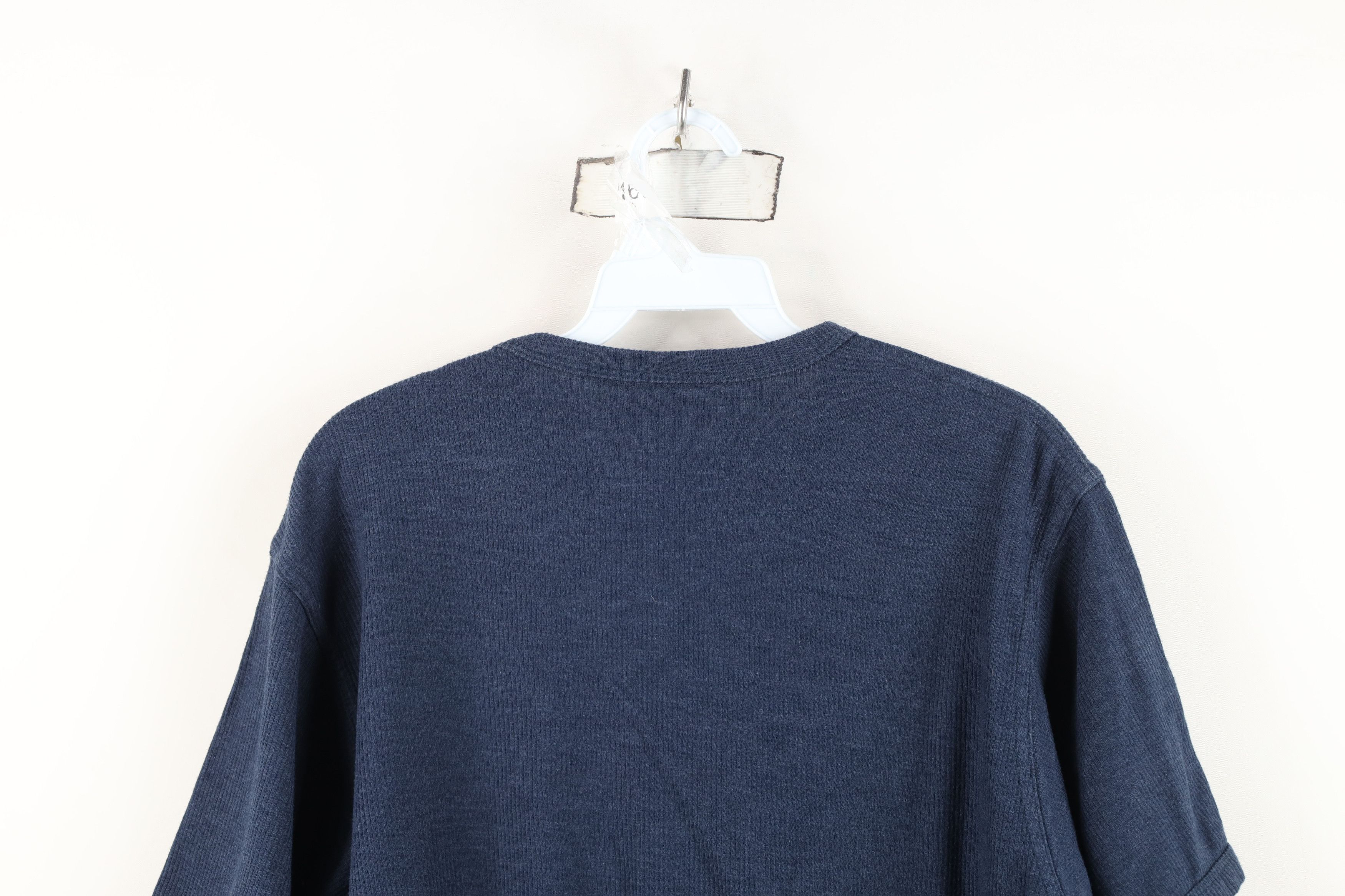 Vintage Vintage 90s Y2K Streetwear Ribbed Knit Short Sleeve T-Shirt Size US S / EU 44-46 / 1 - 11 Thumbnail