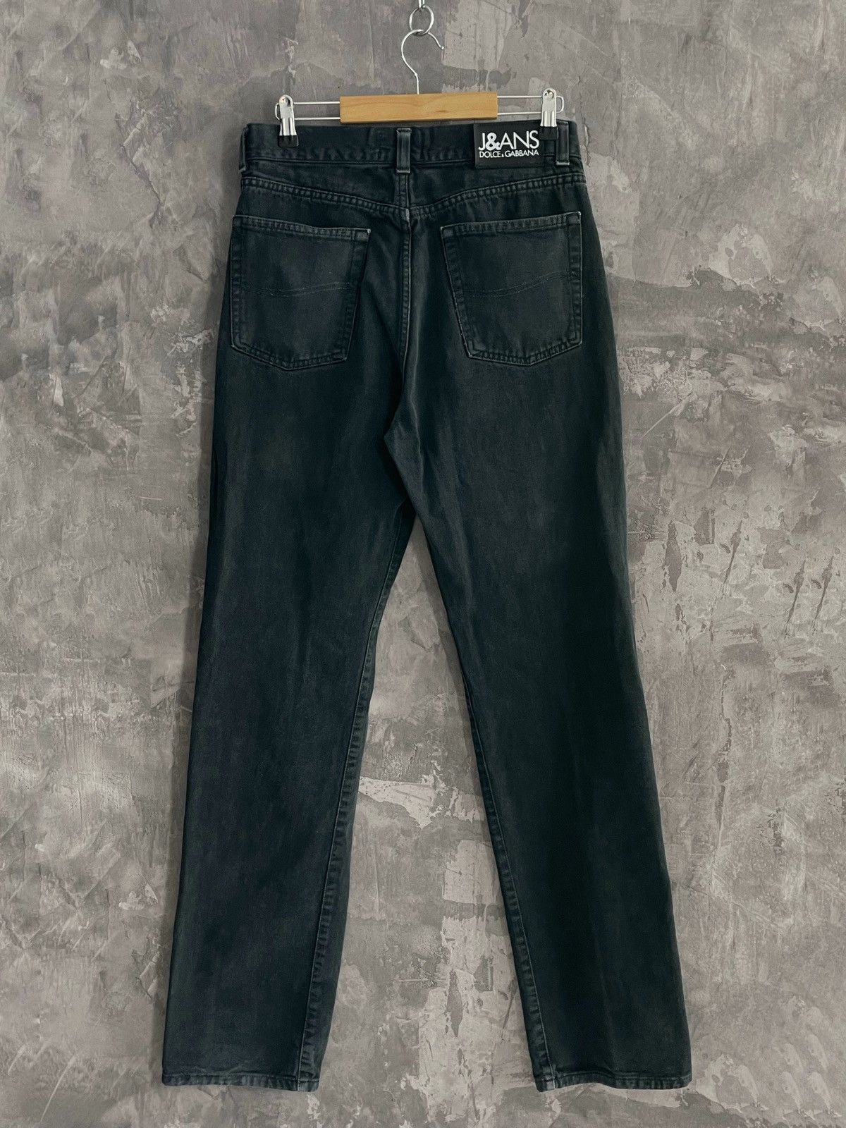 Dolce & Gabbana Vintage Dolce & Gabbana Denim Black Faded Denim Jeans Size US 33 - 2 Thumbnail