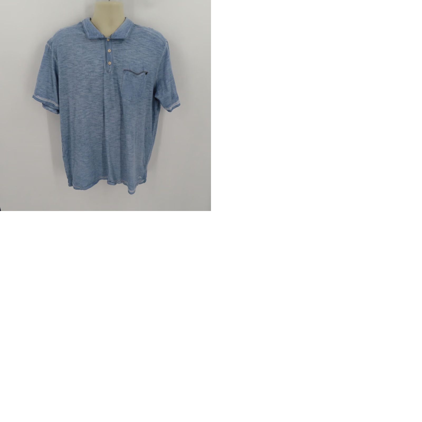 Tommy Bahama Tommy Bahama Polo Shirt Men XL Blue Short Sleeve Cotton Burnout Casual Shirt Size US XL / EU 56 / 4 - 9 Thumbnail