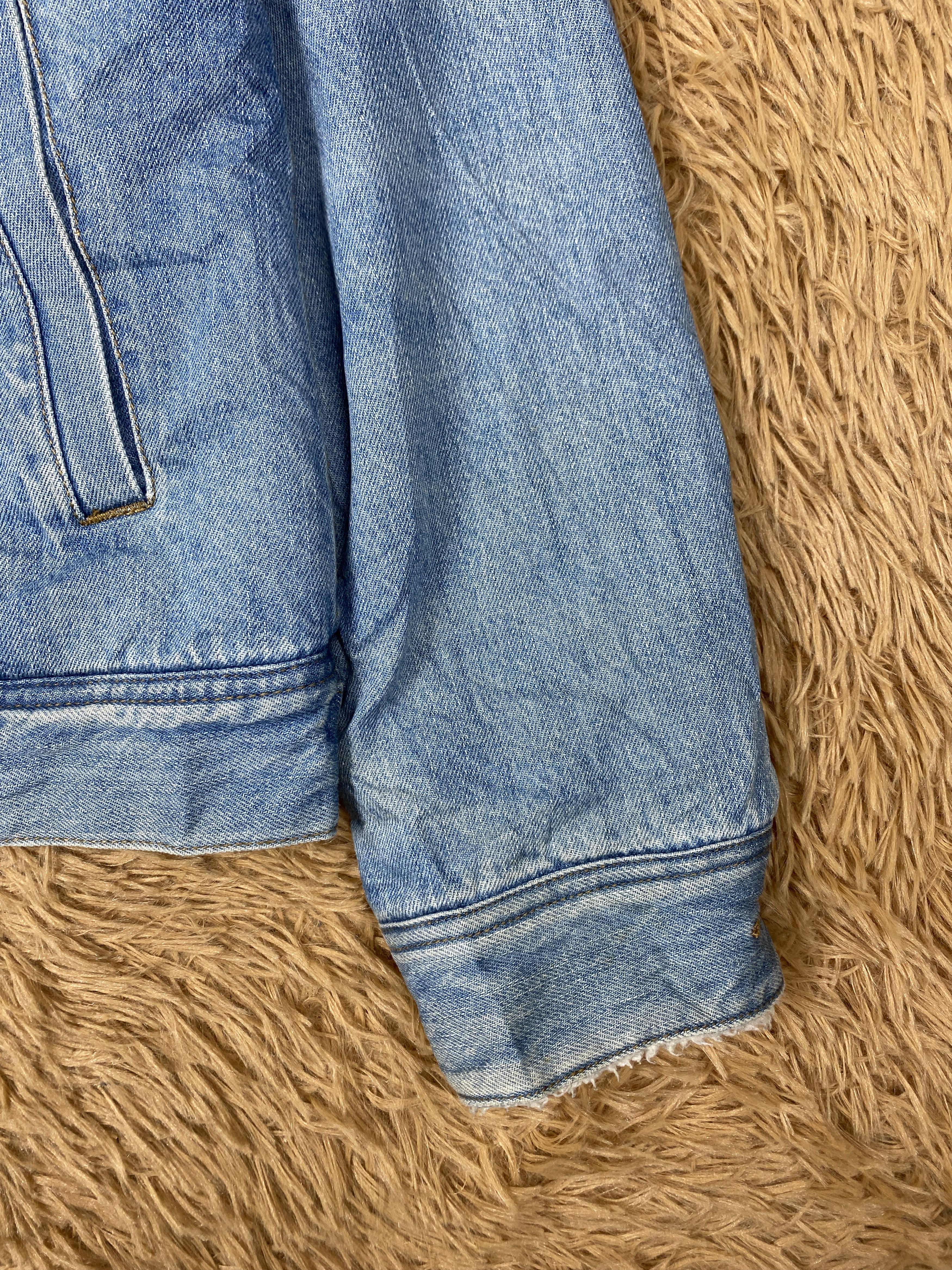 GU Vintage GU Sherpa Lining Blue Denim Jacket PJ2601 Size US M / EU 48-50 / 2 - 3 Thumbnail