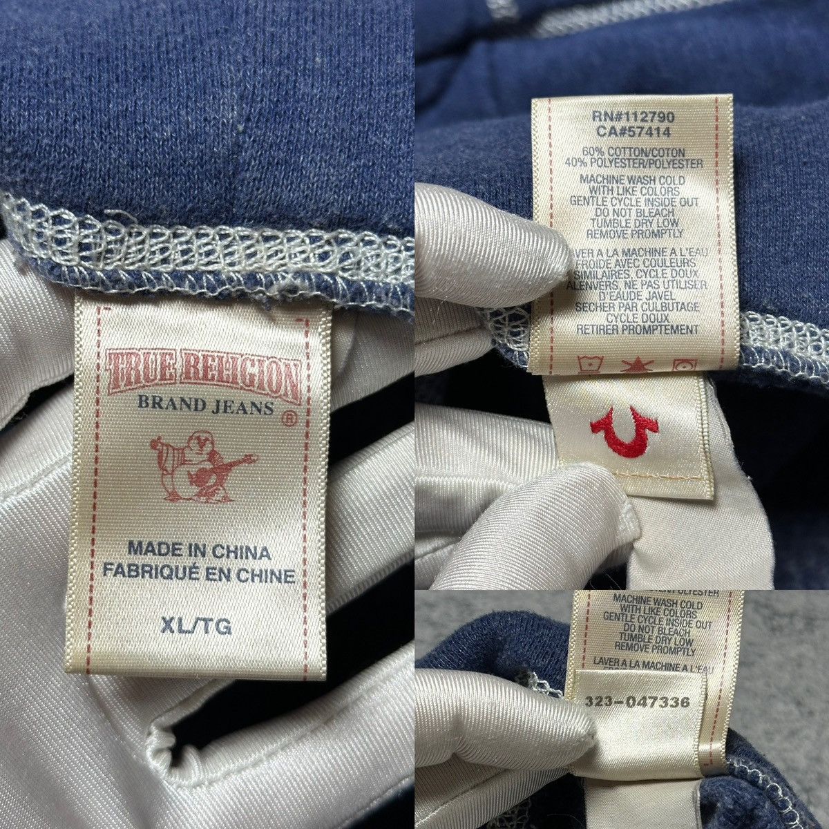 True Religion True Religion Big Logo Rhinestones Zip Hoodie Size L / US 10 / IT 46 - 8 Thumbnail