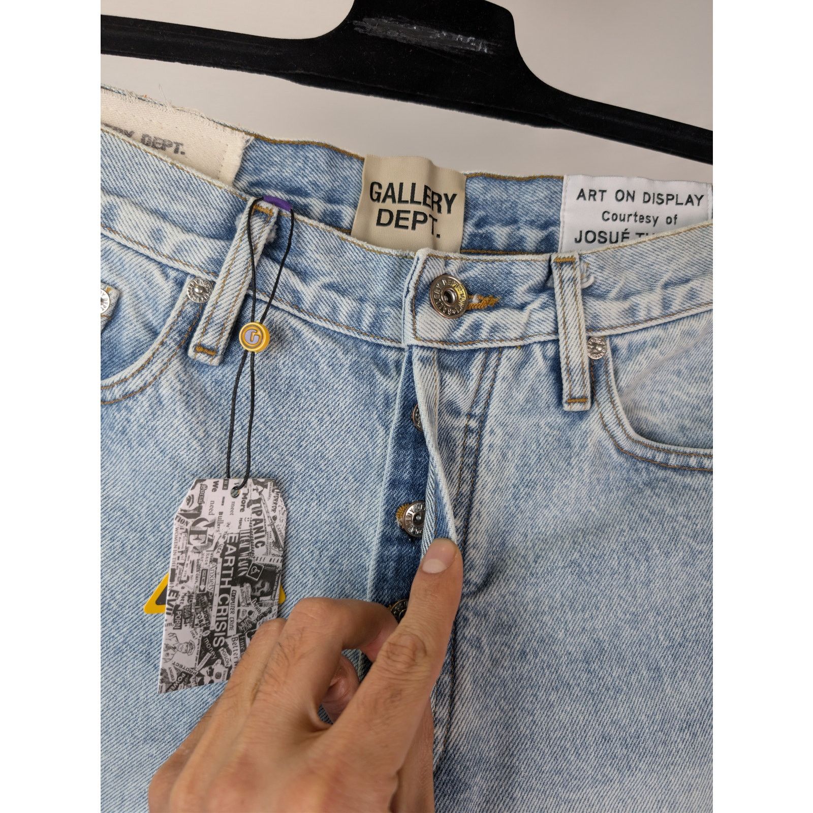 Gallery Dept. o1rshd1 Size: 32 x 32 / Melrose Denim Pants in Indigo Size US 32 / EU 48 - 7 Thumbnail