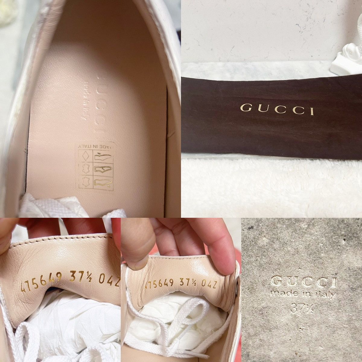 Gucci Authentic Gucci Web Striped Peggy Platform Sneakers 37.5 Size US 7.5 / IT 37.5 - 12 Thumbnail