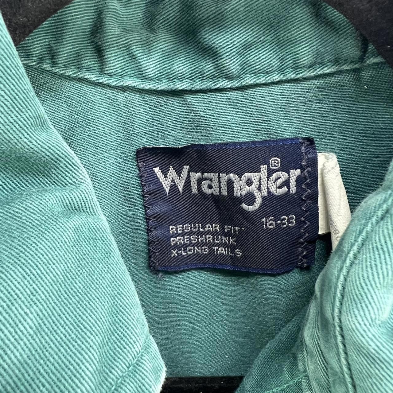 Wrangler Wrangler Men's Green and Blue Shirt Size US L / EU 52-54 / 3 - 4 Thumbnail
