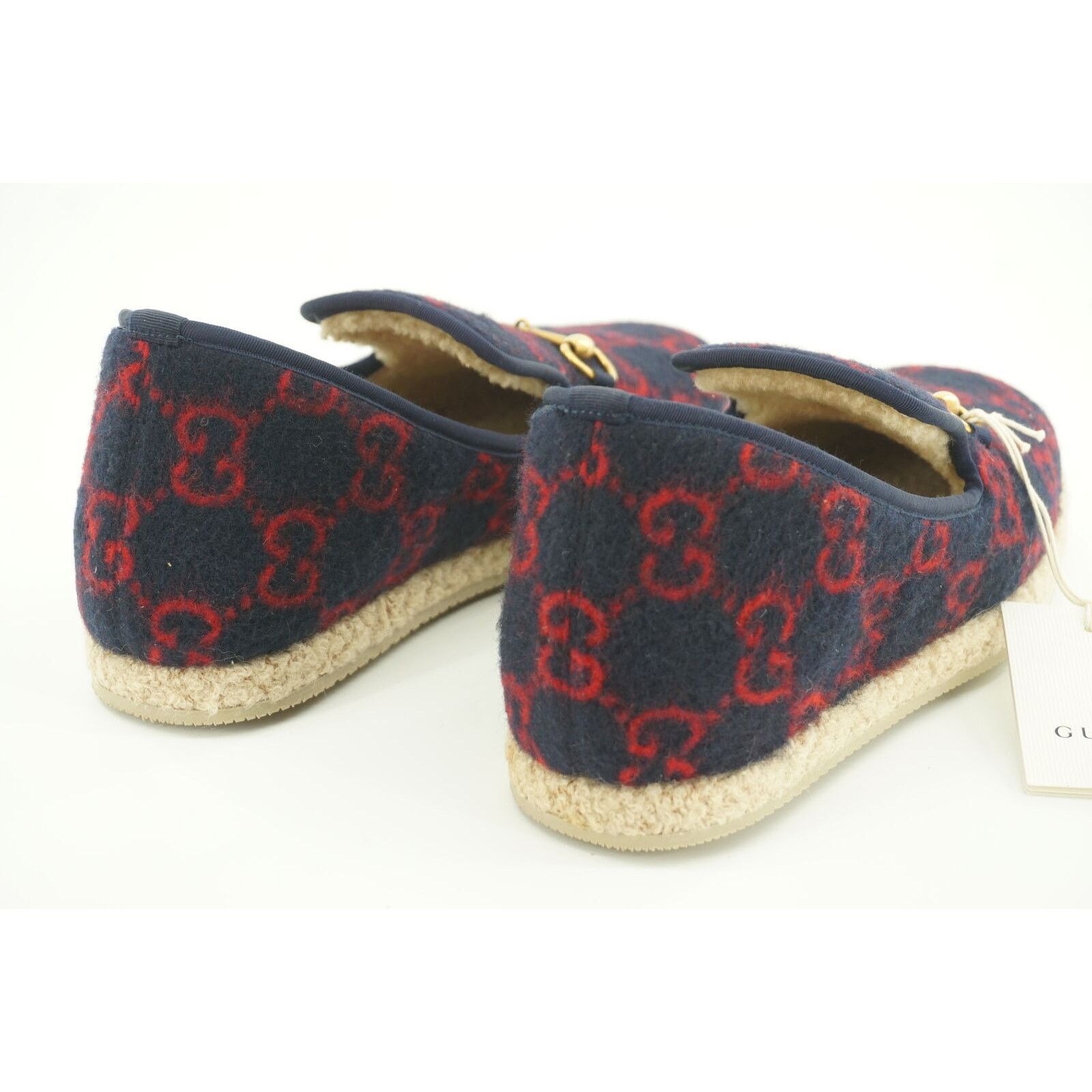 Gucci Gucci Fria GG Horsebit Espadrille Loafer Size 7.5G Wool Fur Size US 8 / EU 41 - 3 Thumbnail